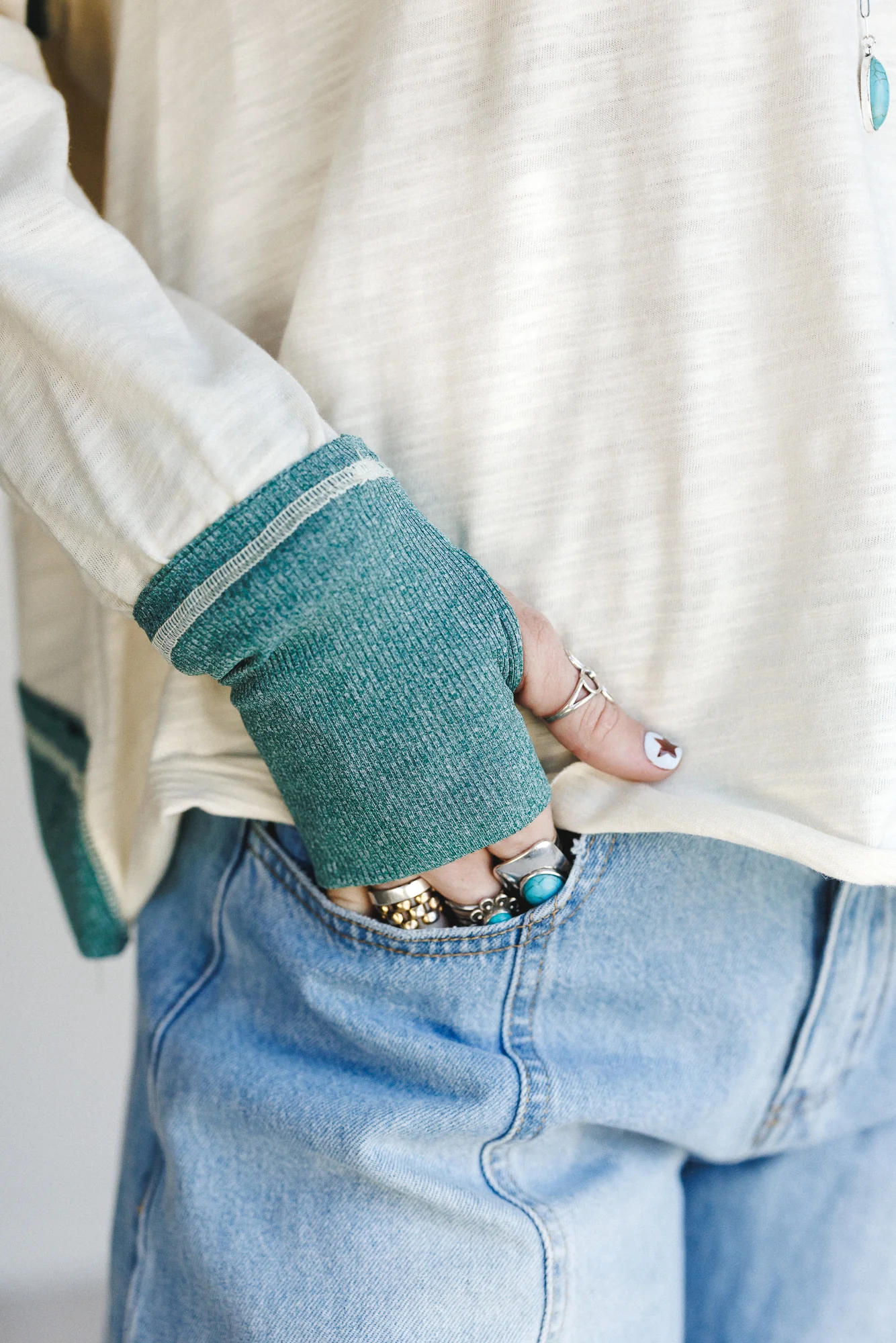 Stasia Top - Green - Image 4