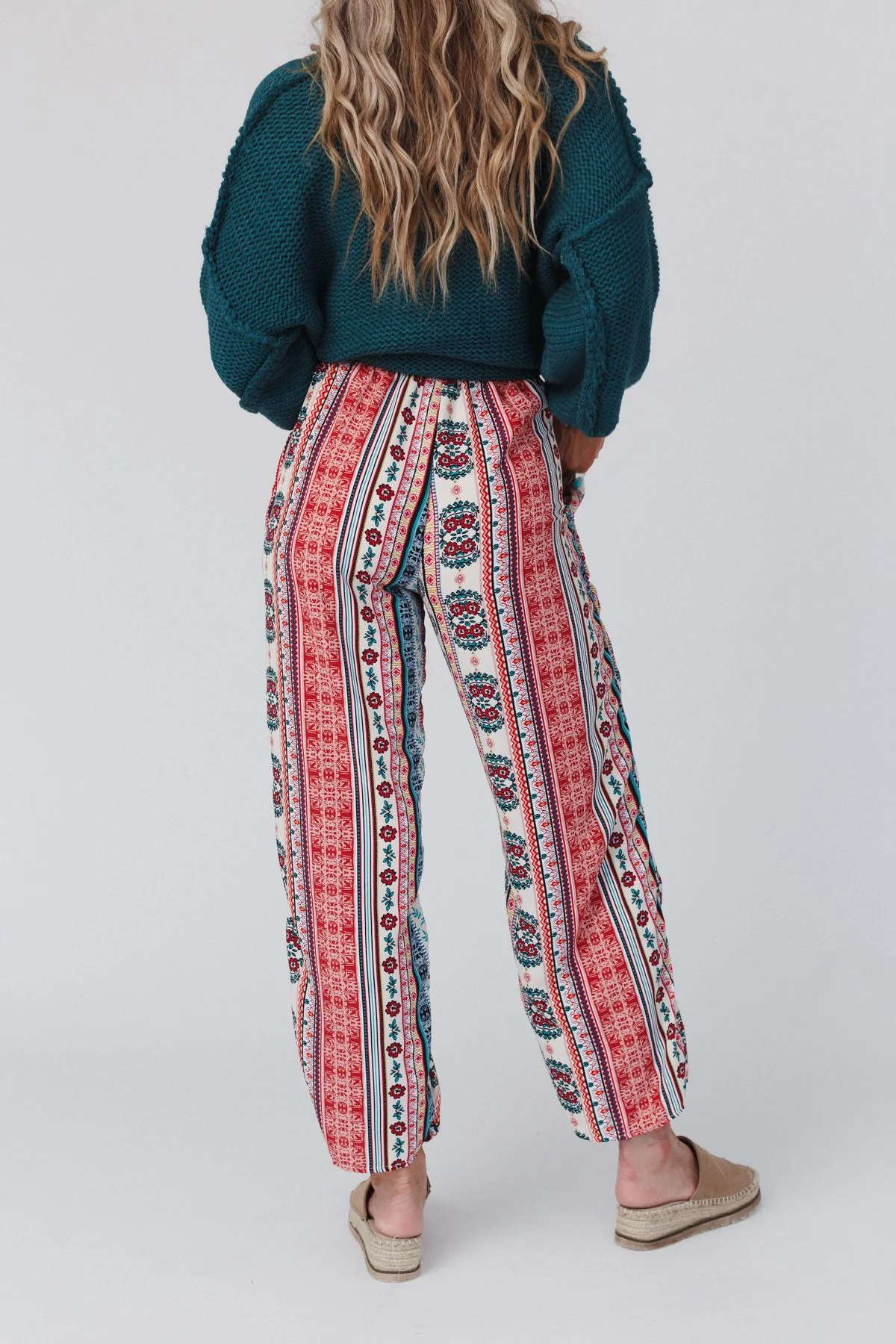 The Nest Staycation Wide Leg Drawstring Pant - Red Clay - Image 8