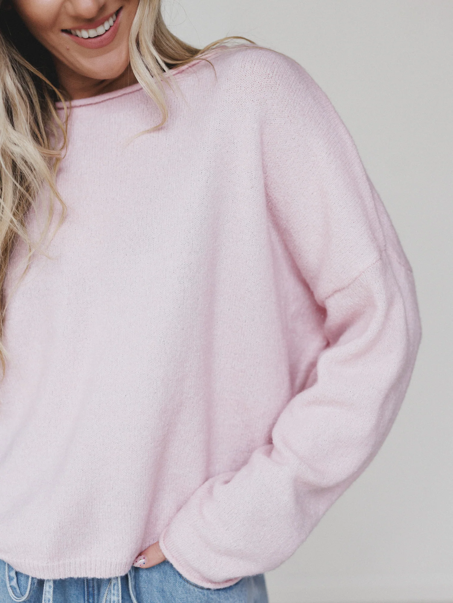 Still Mornings Sweater - Baby Pink - Image 2