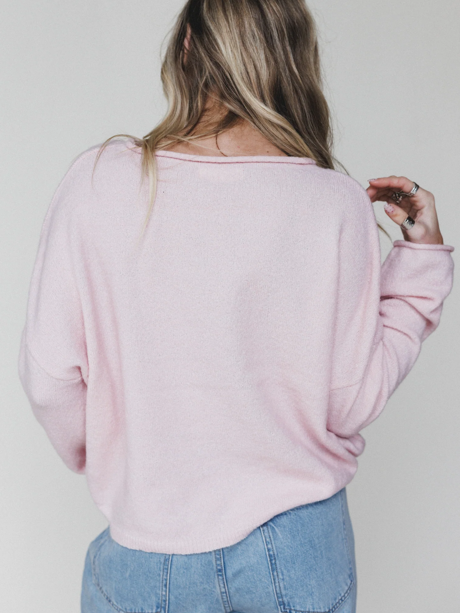 Still Mornings Sweater - Baby Pink - Image 4