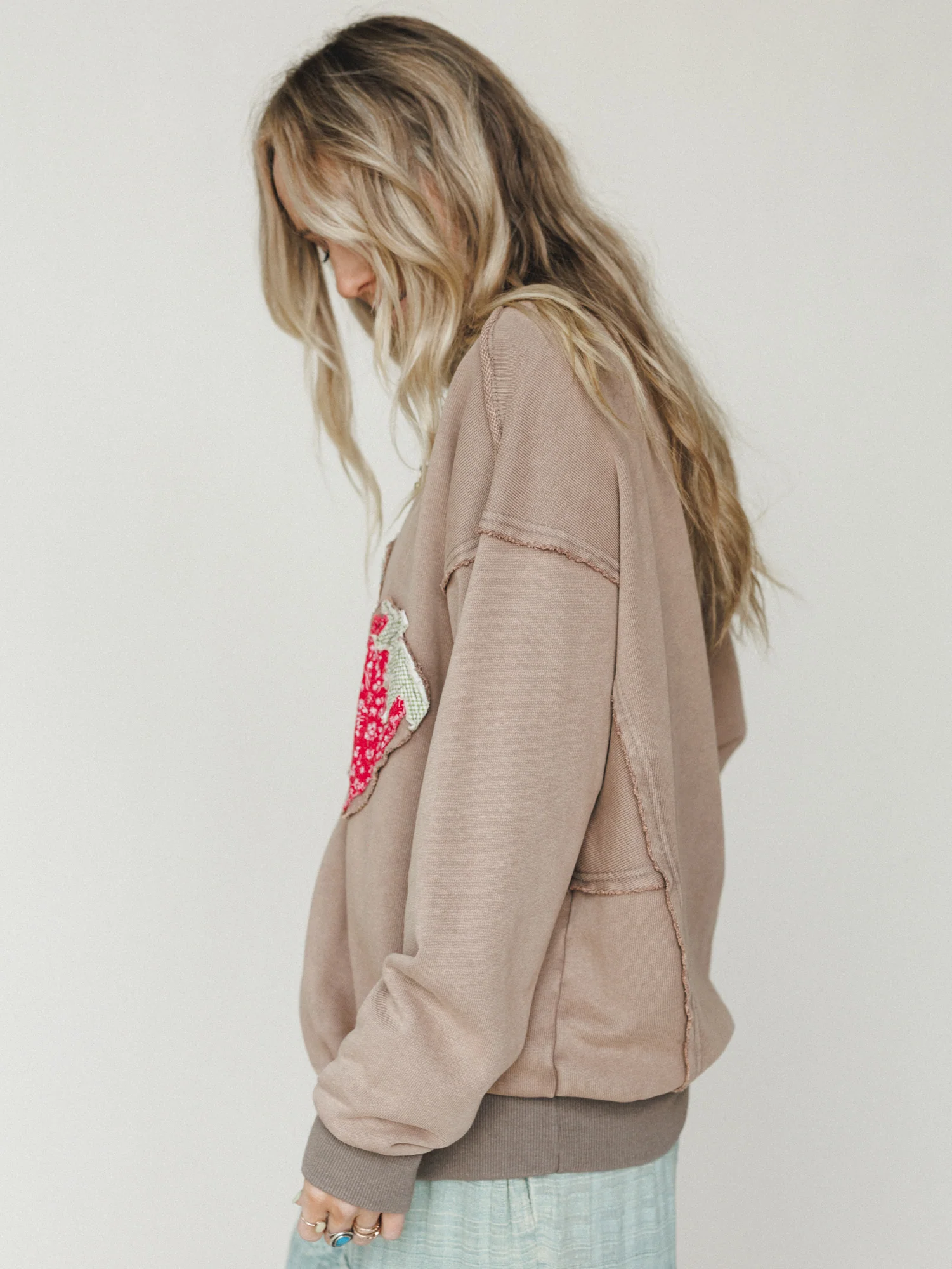 Strawberry Fields Pullover - Mocha - Image 6