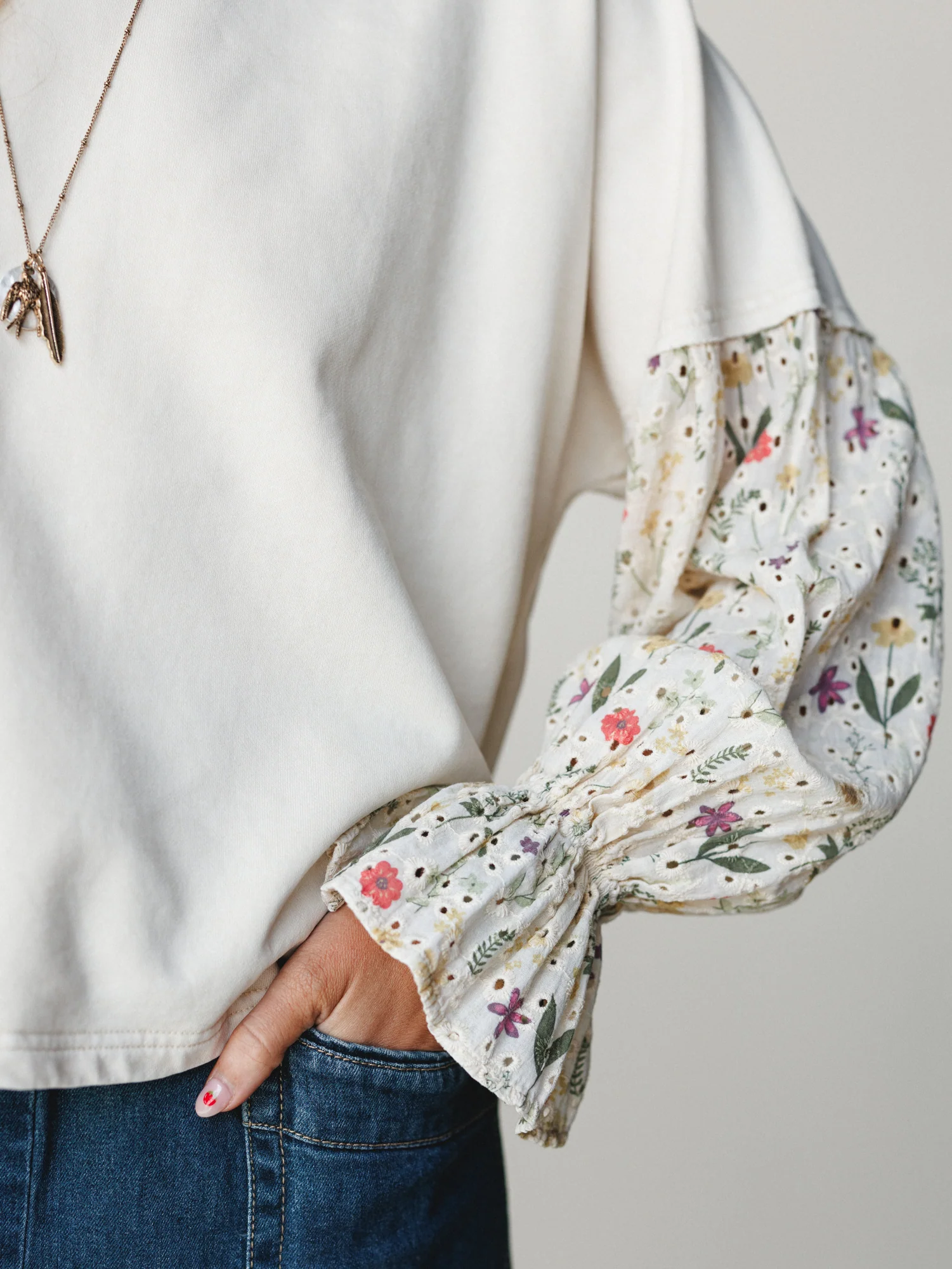 Summer Dreaming Blouse - Cream - Image 4
