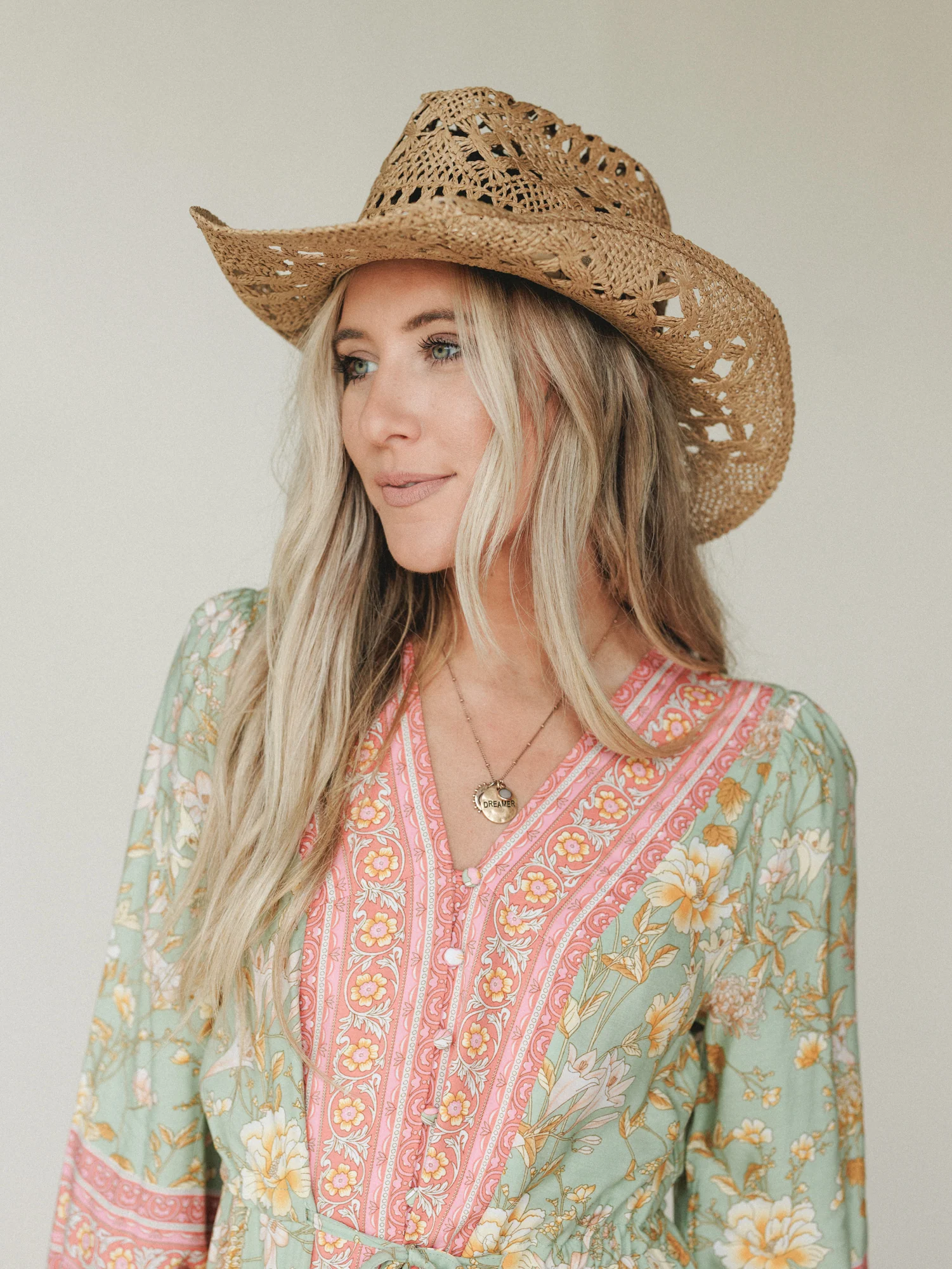 Summer on the Lake Hat - Khaki - Image 5