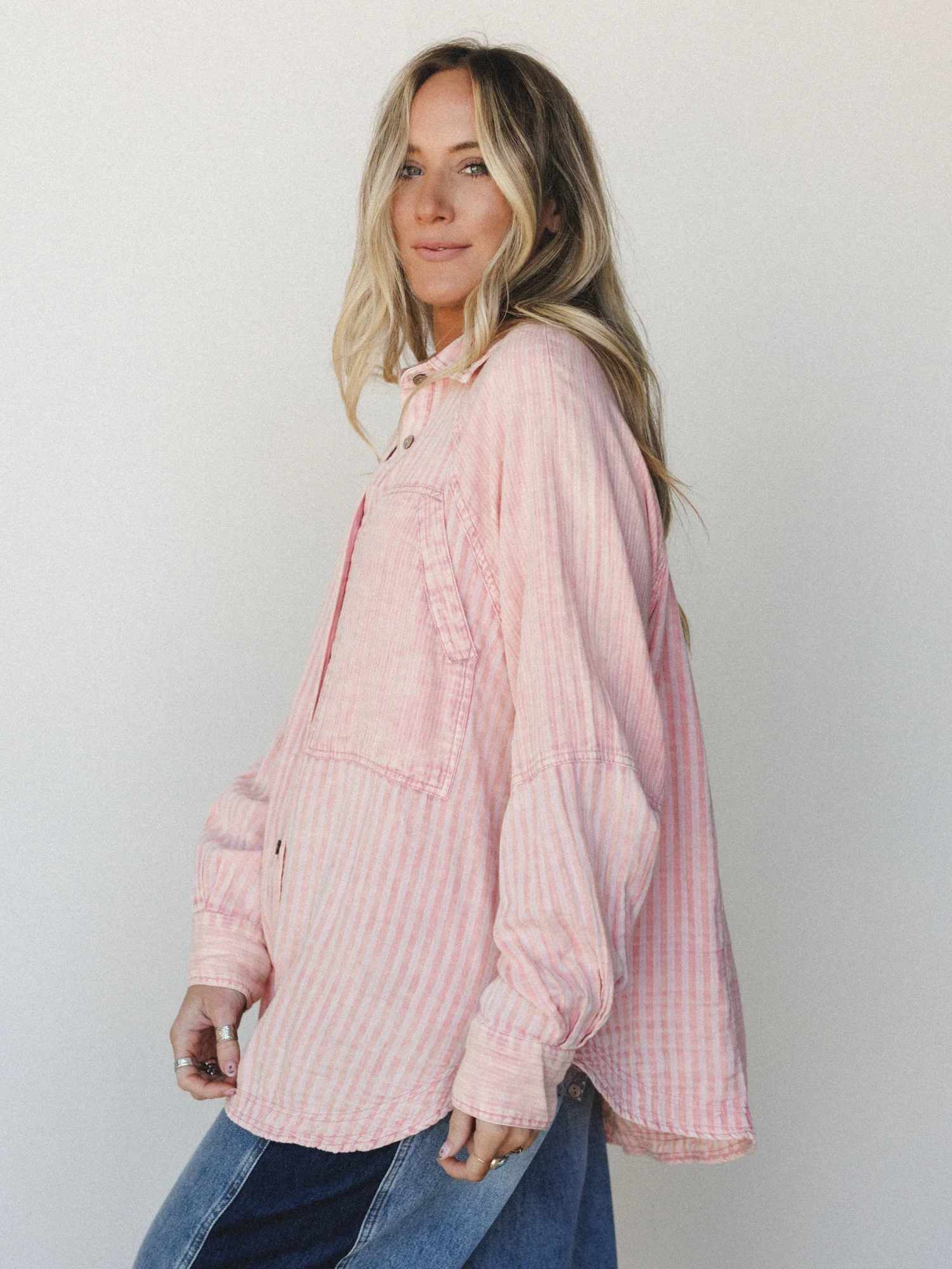 Sun Flare Striped Top - Apricot - Image 4