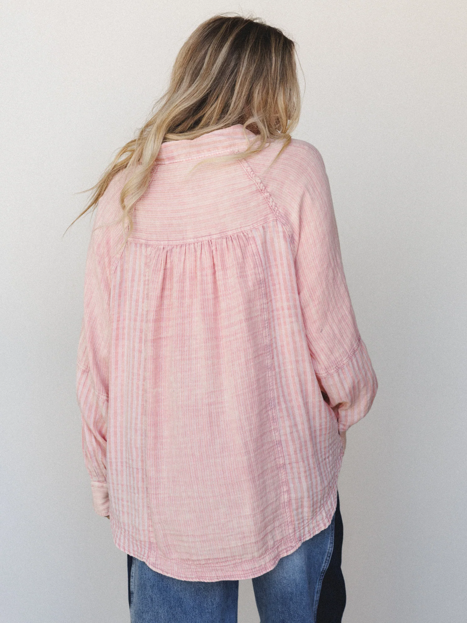 Sun Flare Striped Top - Apricot - Image 5
