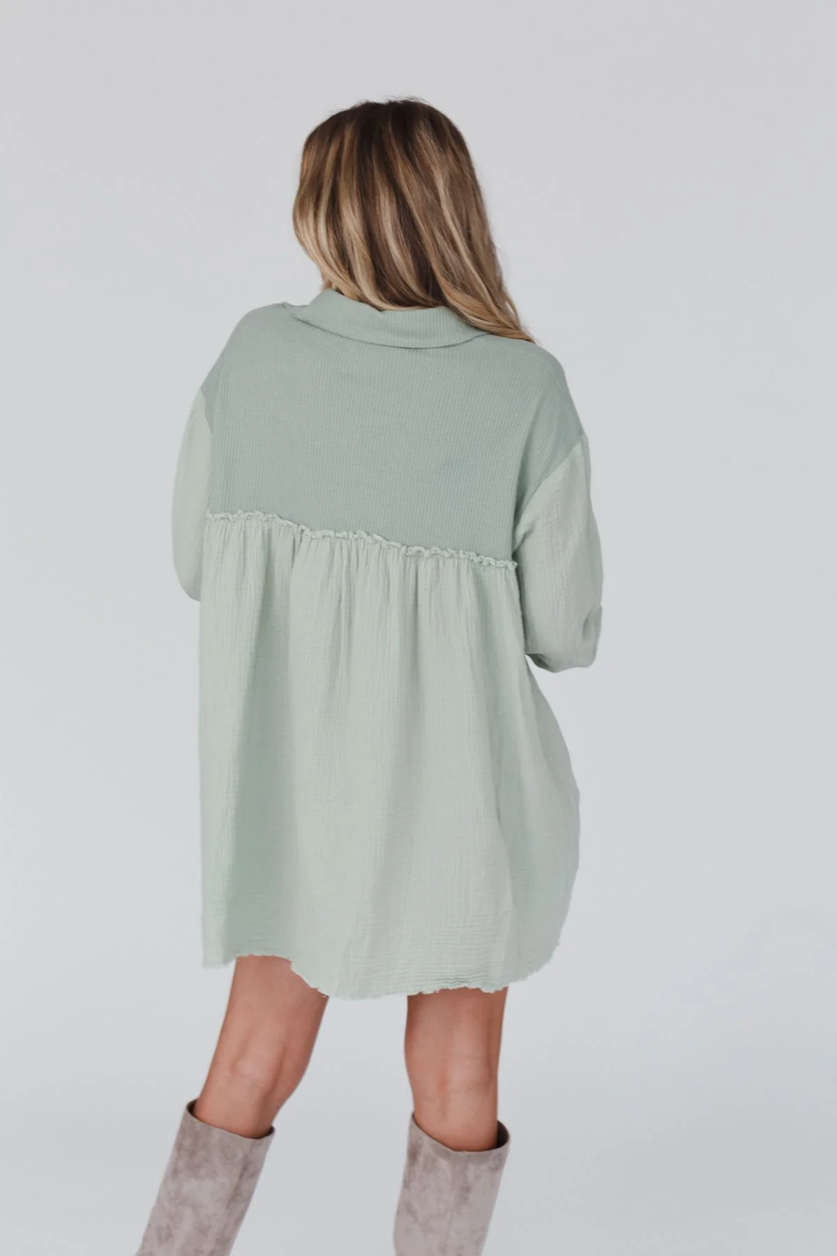Sunday Kind Of Love Dress - Sage - Image 4