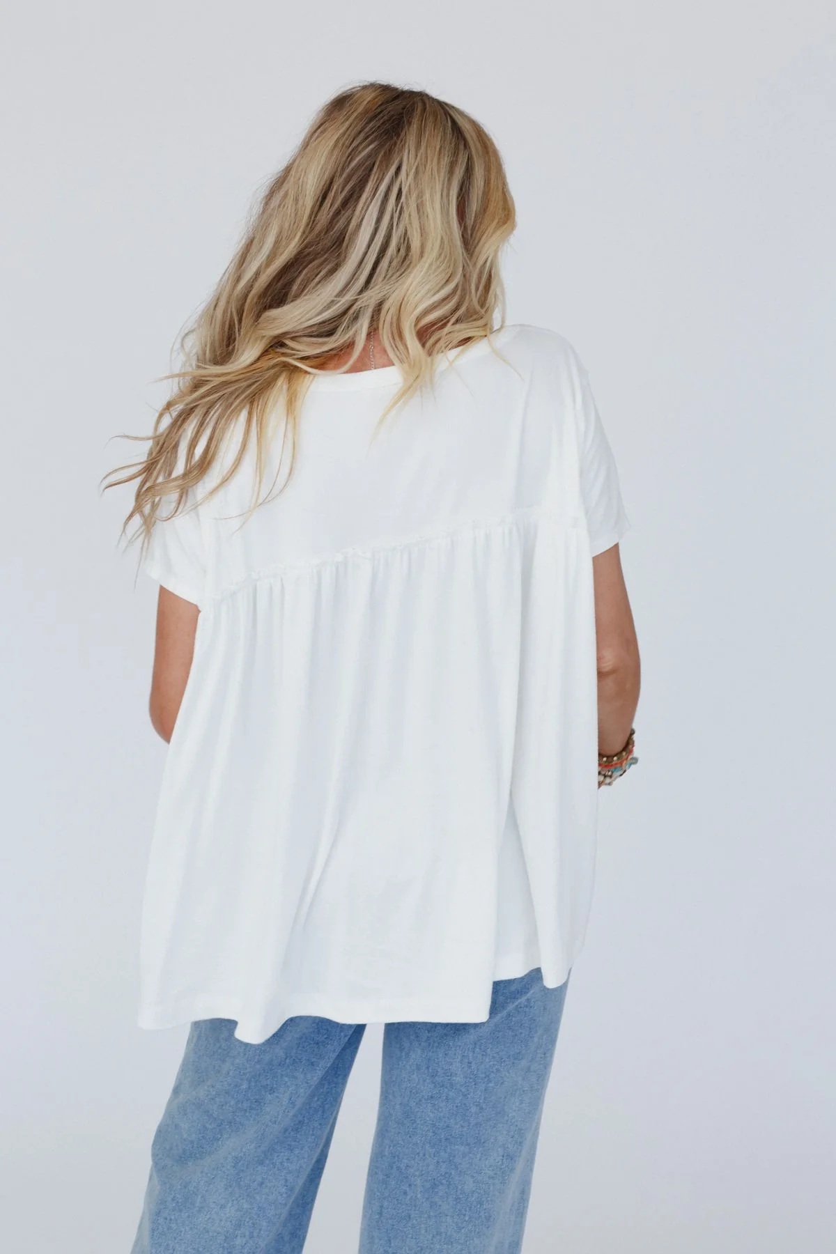 Sunday Morning Babydoll Top - White - Image 4