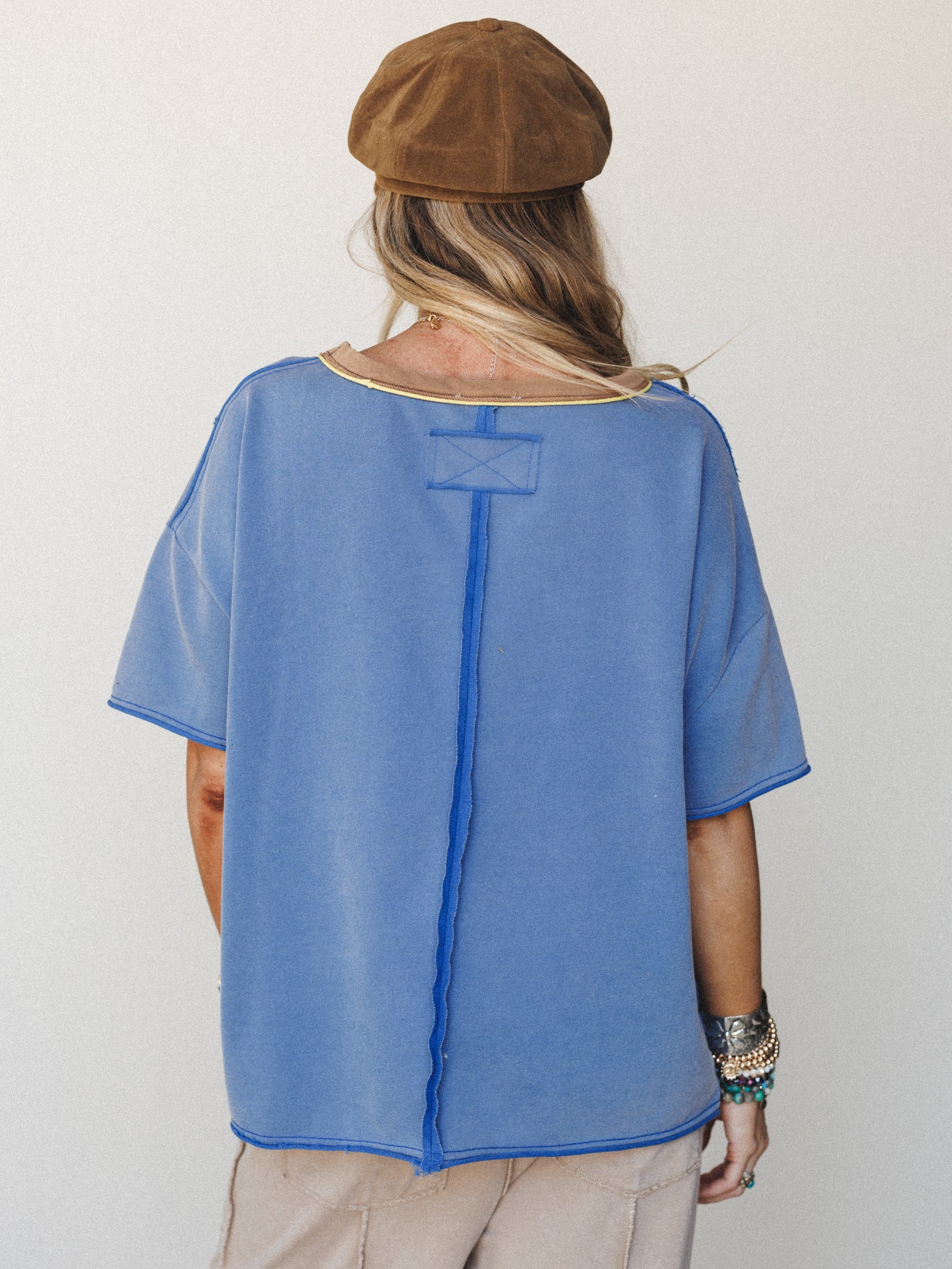 Sunny Blooms Tee - Royal Blue - Image 4