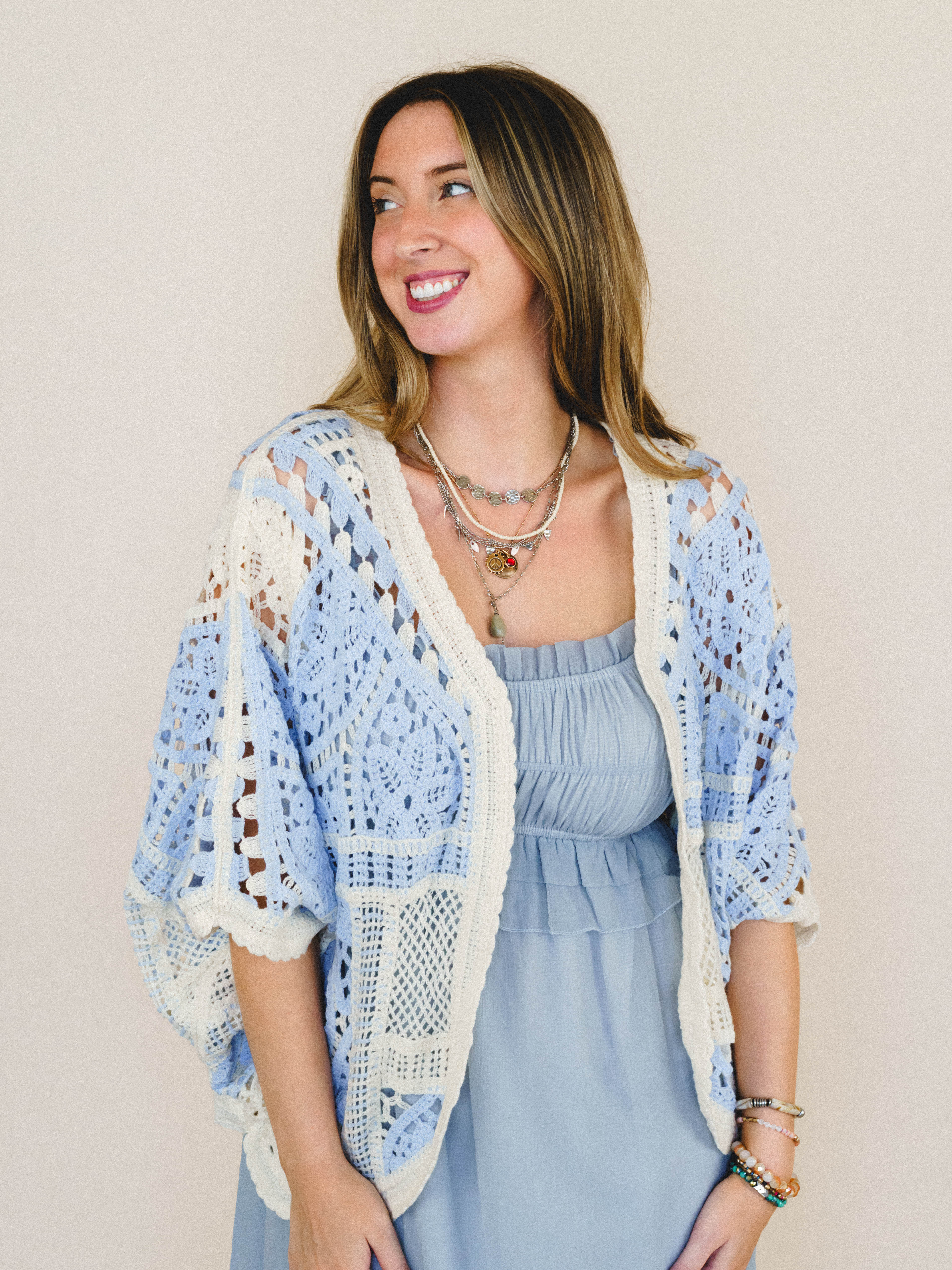 Sunny Days Cardigan - Sky Multi - Image 3