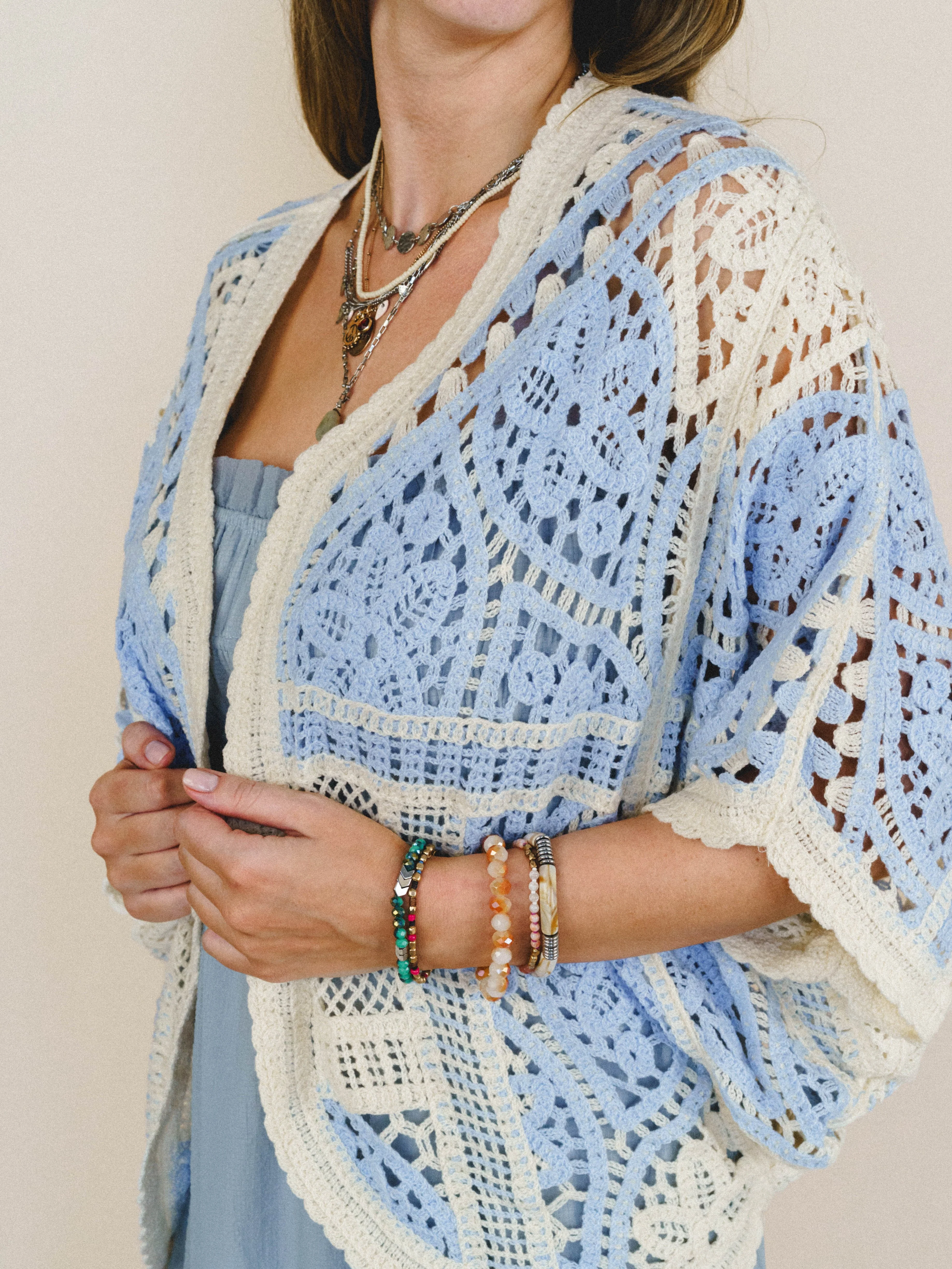 Sunny Days Cardigan - Sky Multi - Image 4