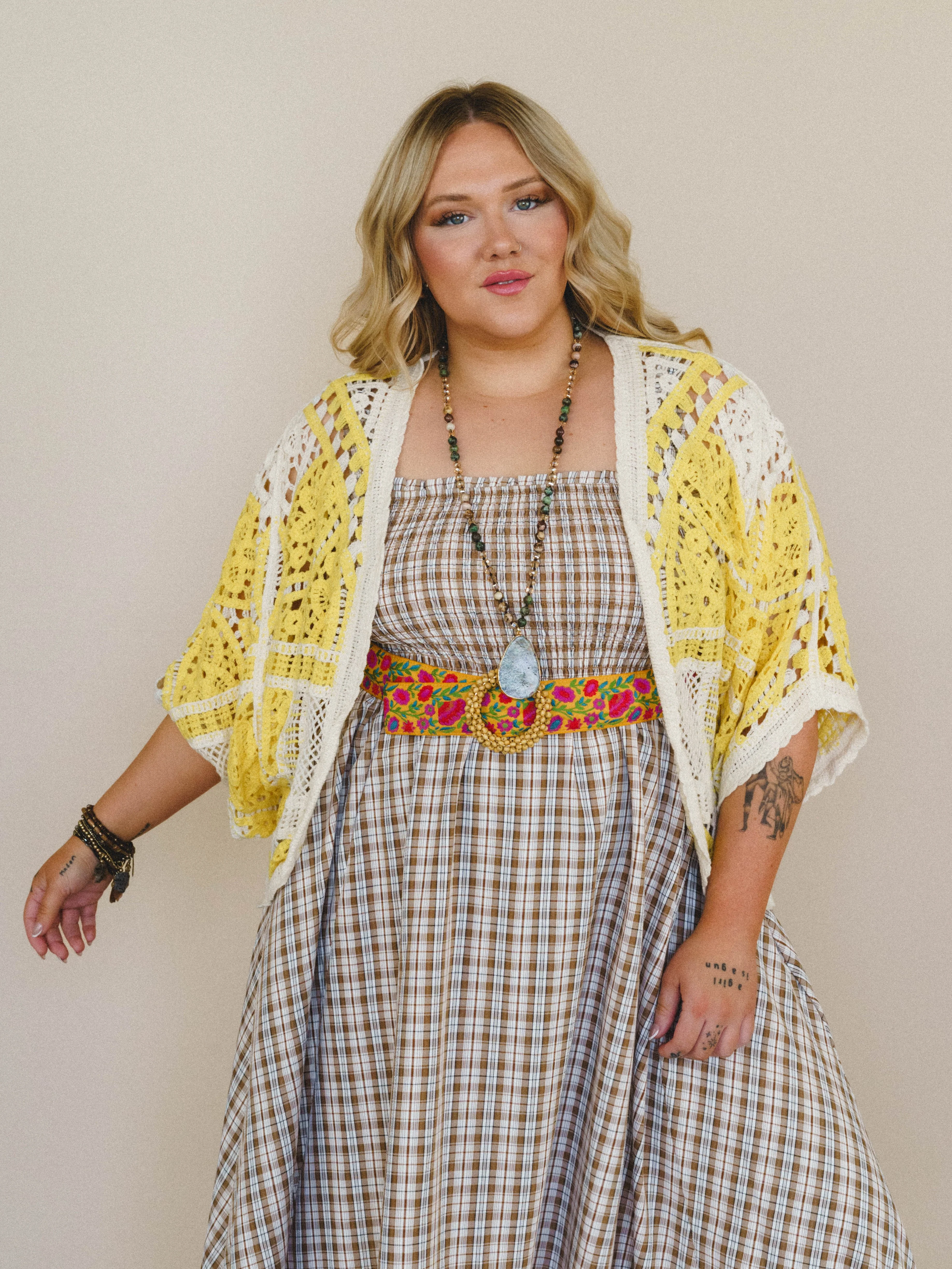 Sunny Days Cardigan - Yellow Multi - Image 3