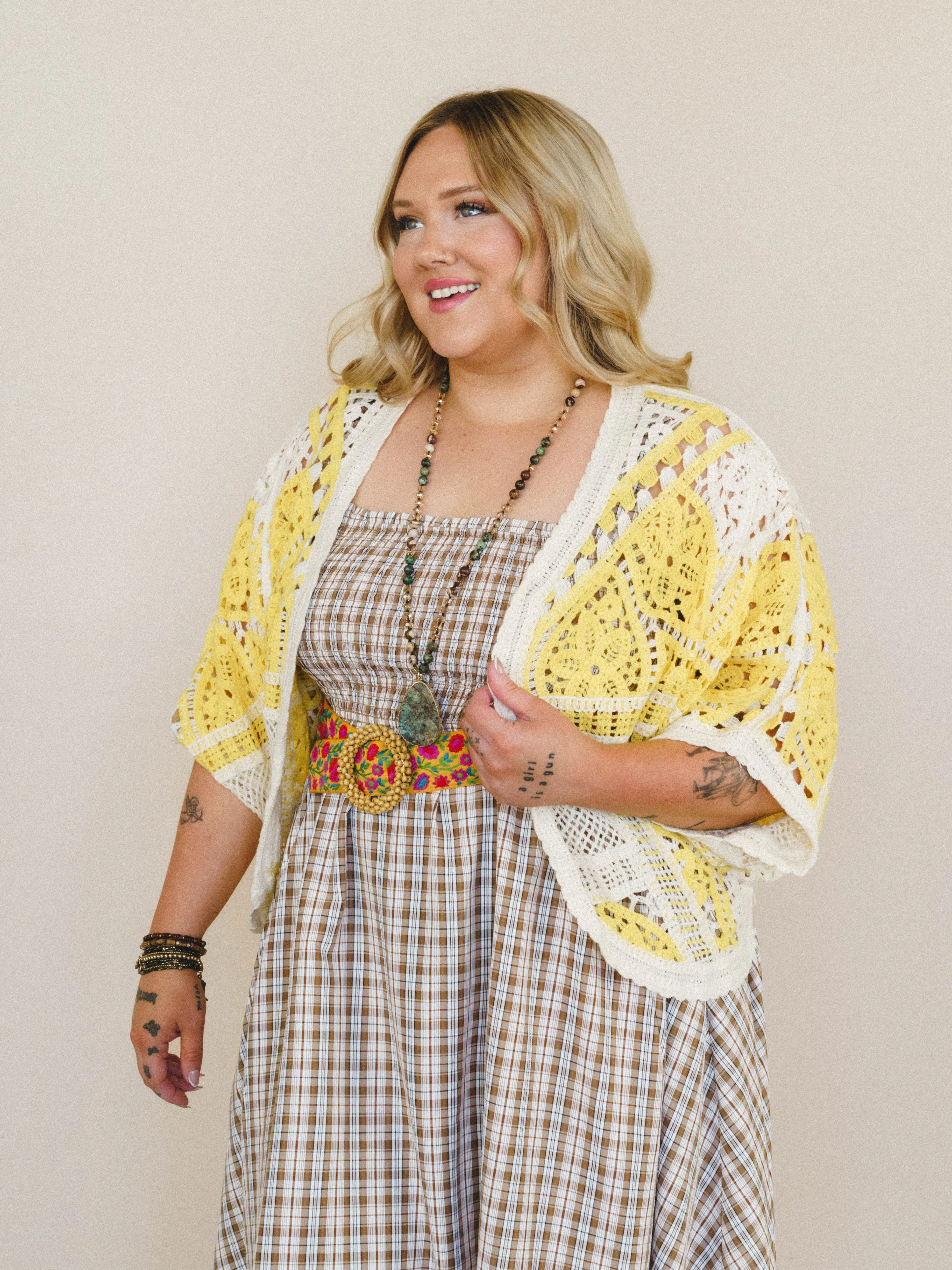 Sunny Days Cardigan - Yellow Multi - Image 4