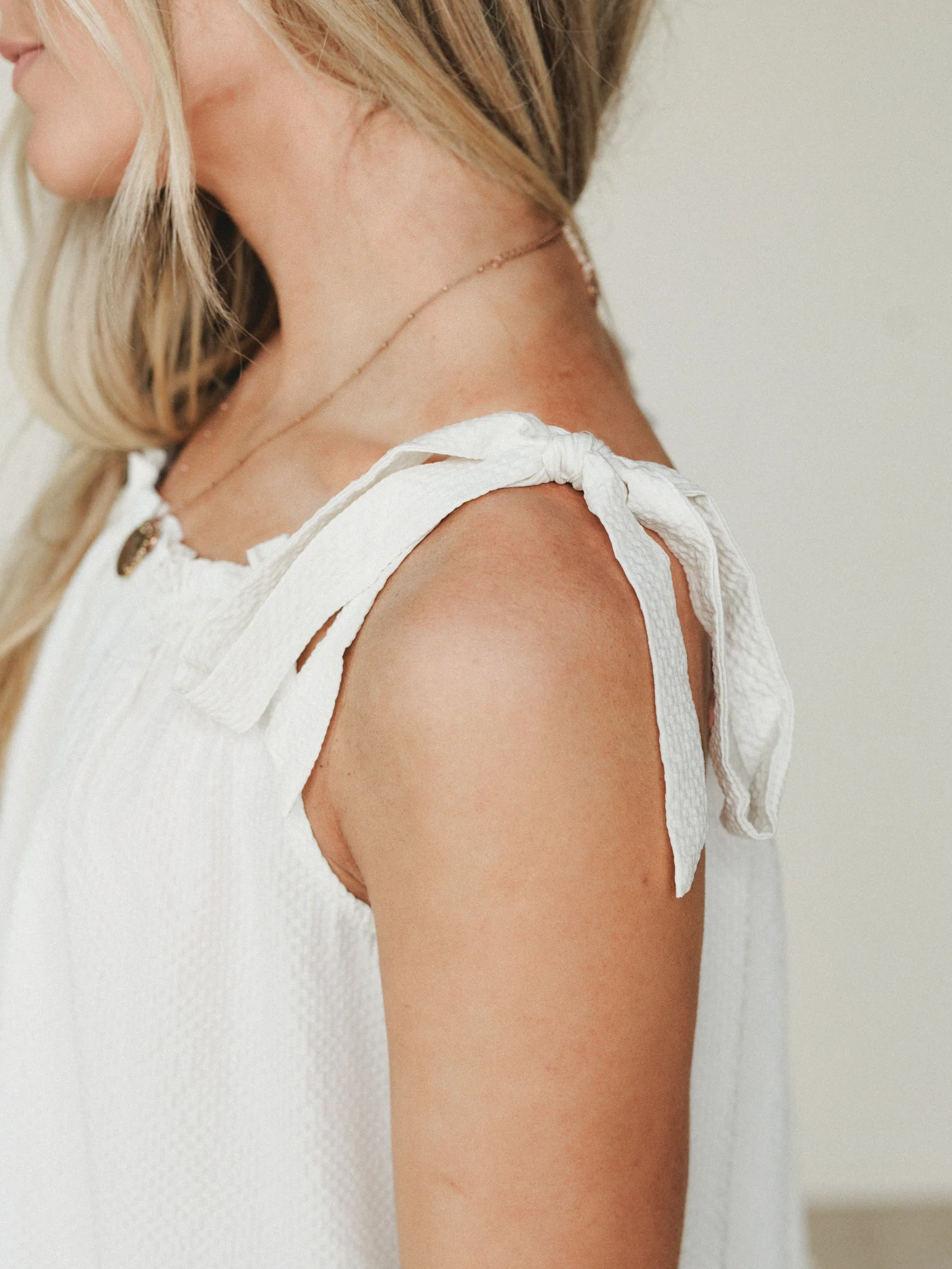 Sunrise Ruffle Tunic - Ivory - Image 3