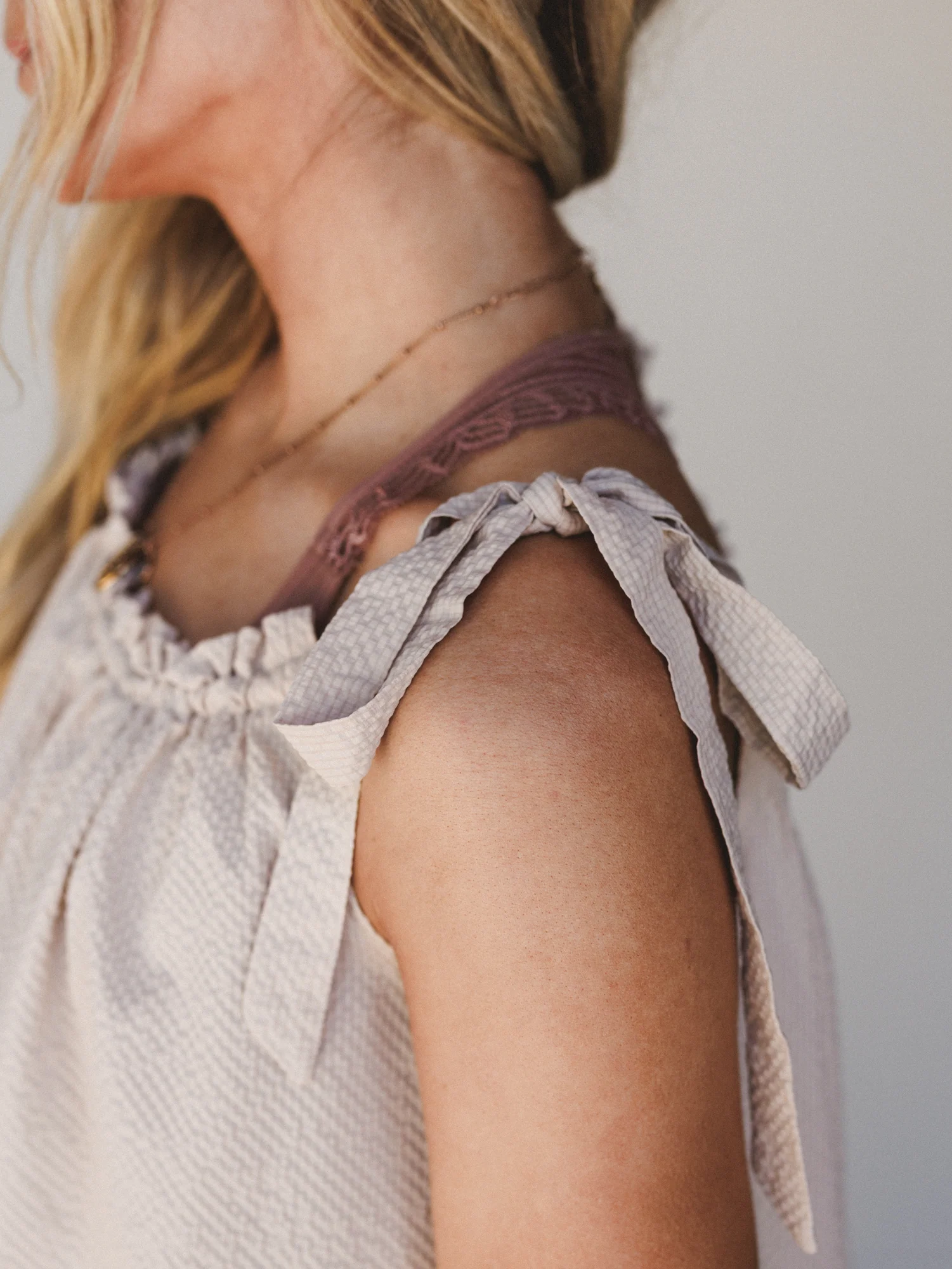 Sunrise Ruffle Tunic - Natural - Image 3