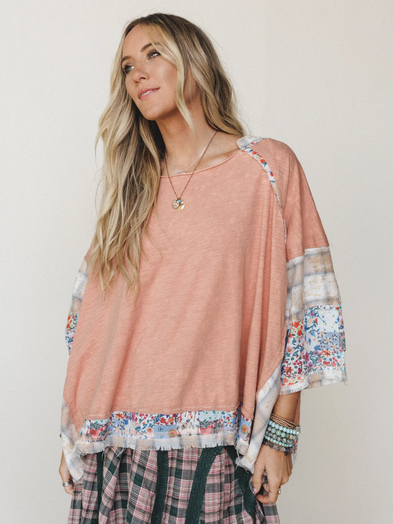 Sweet Clover Knit Top - Peach - Image 4