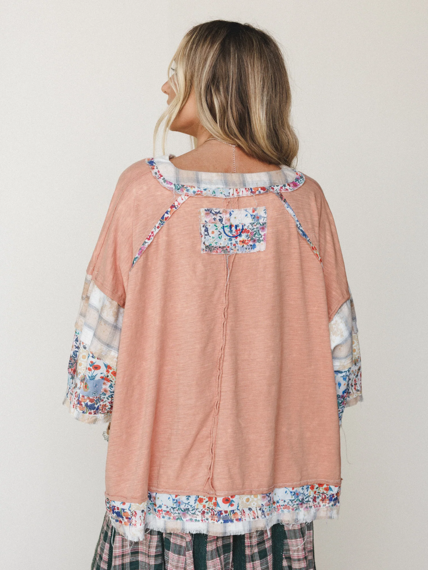 Sweet Clover Knit Top - Peach - Image 5