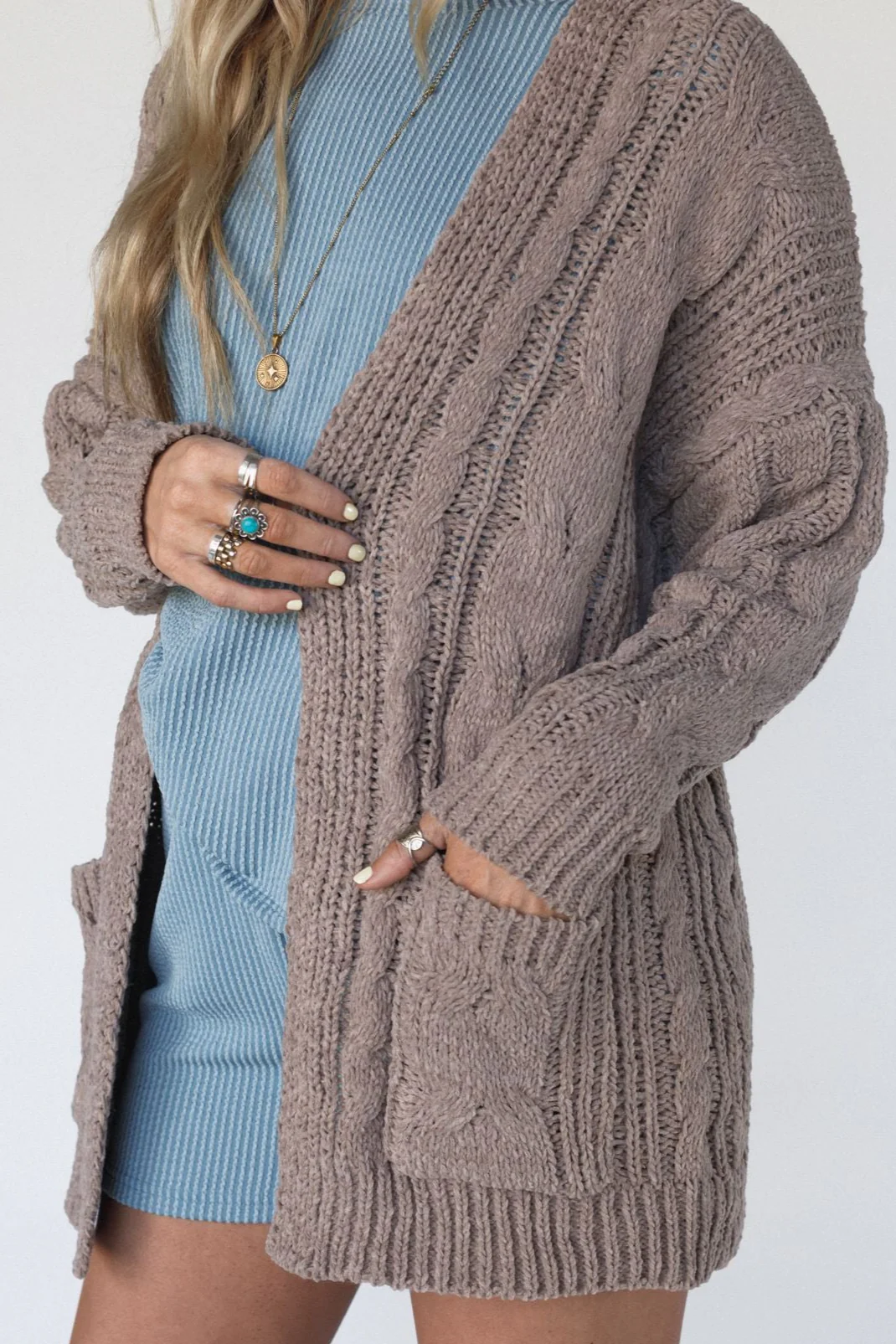 Sweet Destiny Cardigan - Mocha - Image 2