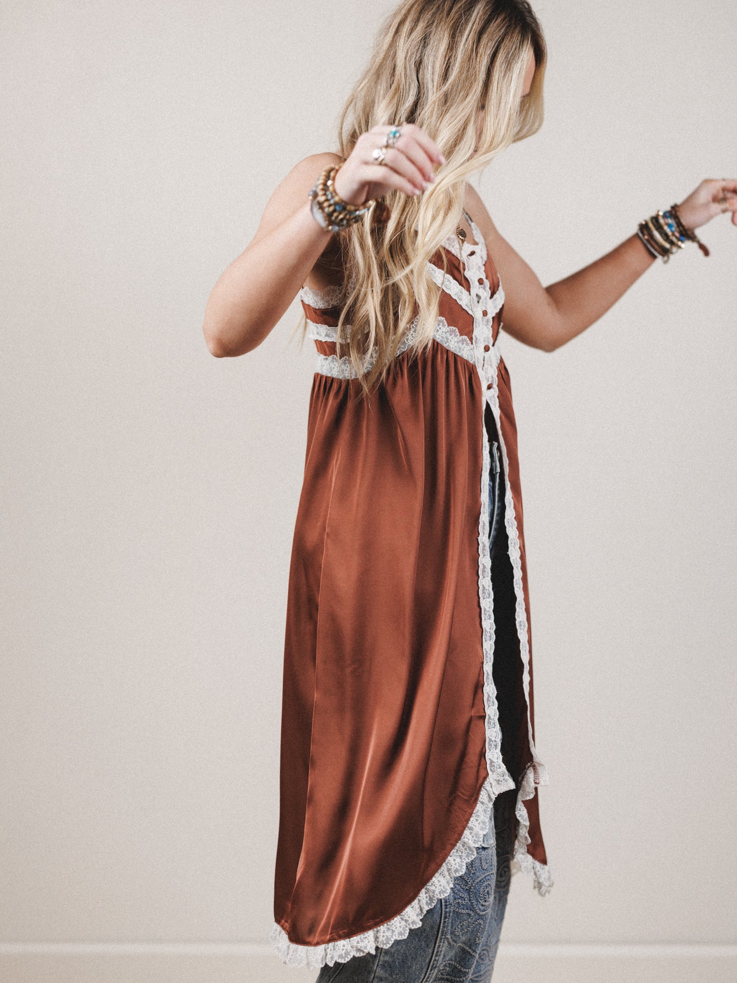 Sweet Nightingale Top - Chestnut - Image 3