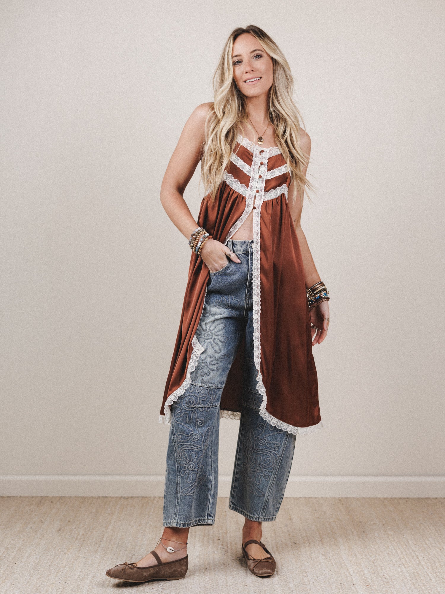 Sweet Nightingale Top - Chestnut - Image 5