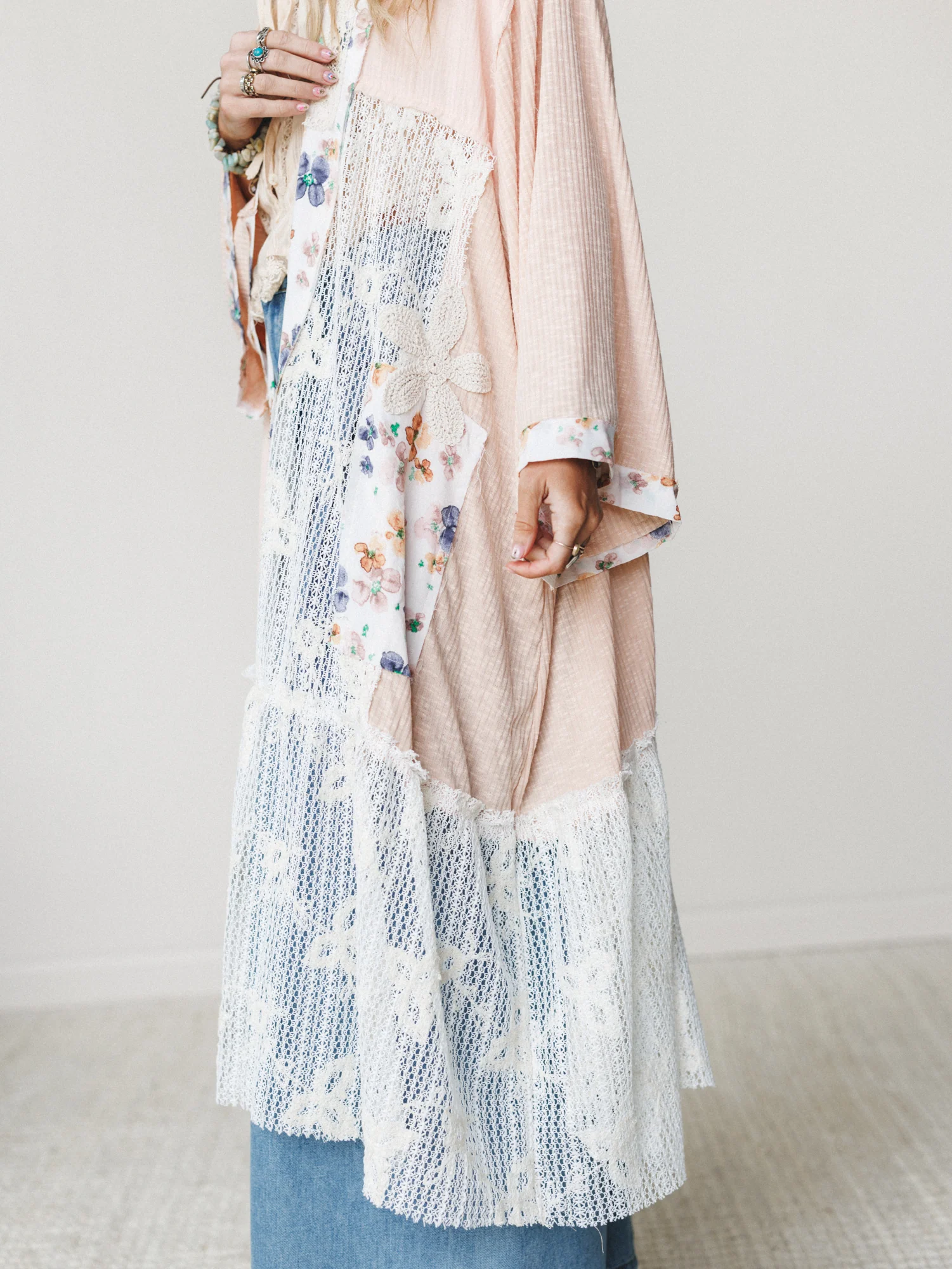 Sweet Sunday Kimono - Coral Peach - Image 4