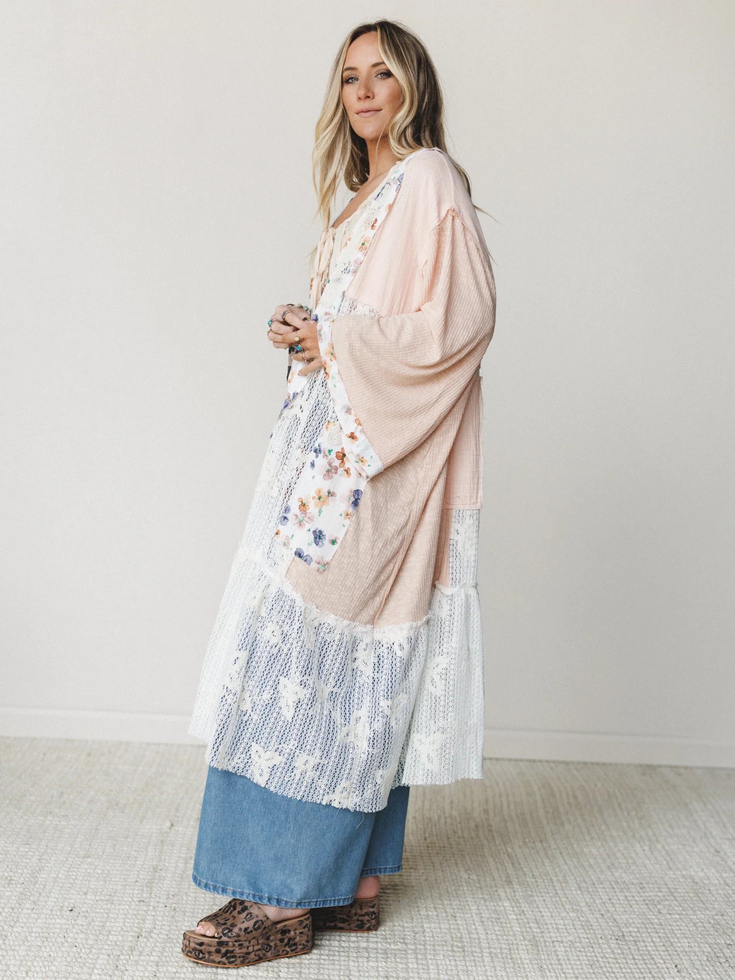 Sweet Sunday Kimono - Coral Peach - Image 5