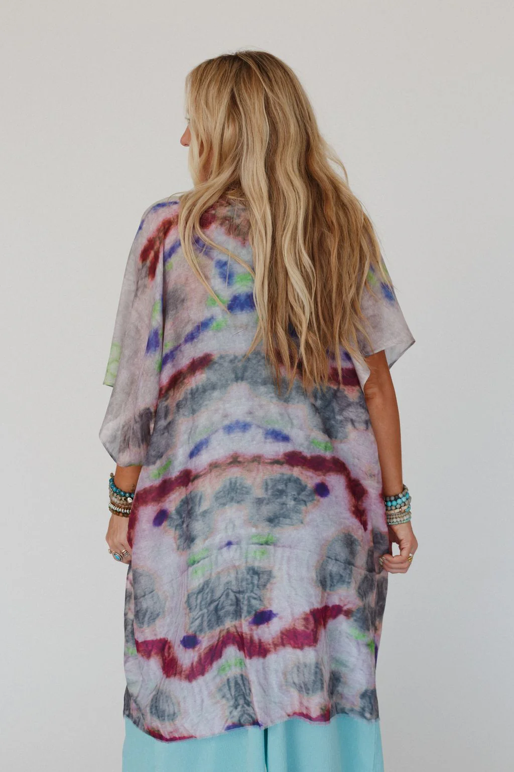 Swirling Sky Kimono - Brown - Image 3