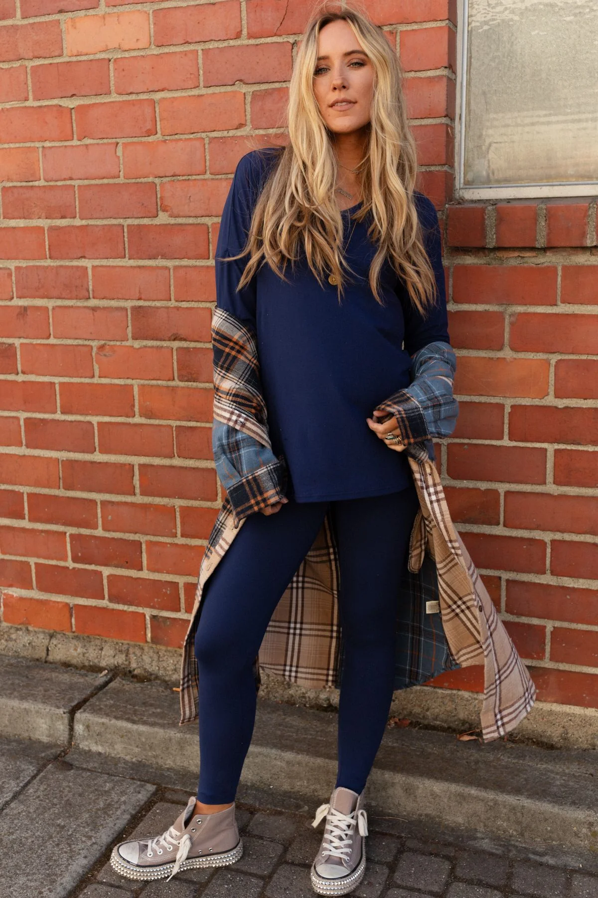 Take A Breath Legging + Tunic Set - Navy - Image 4