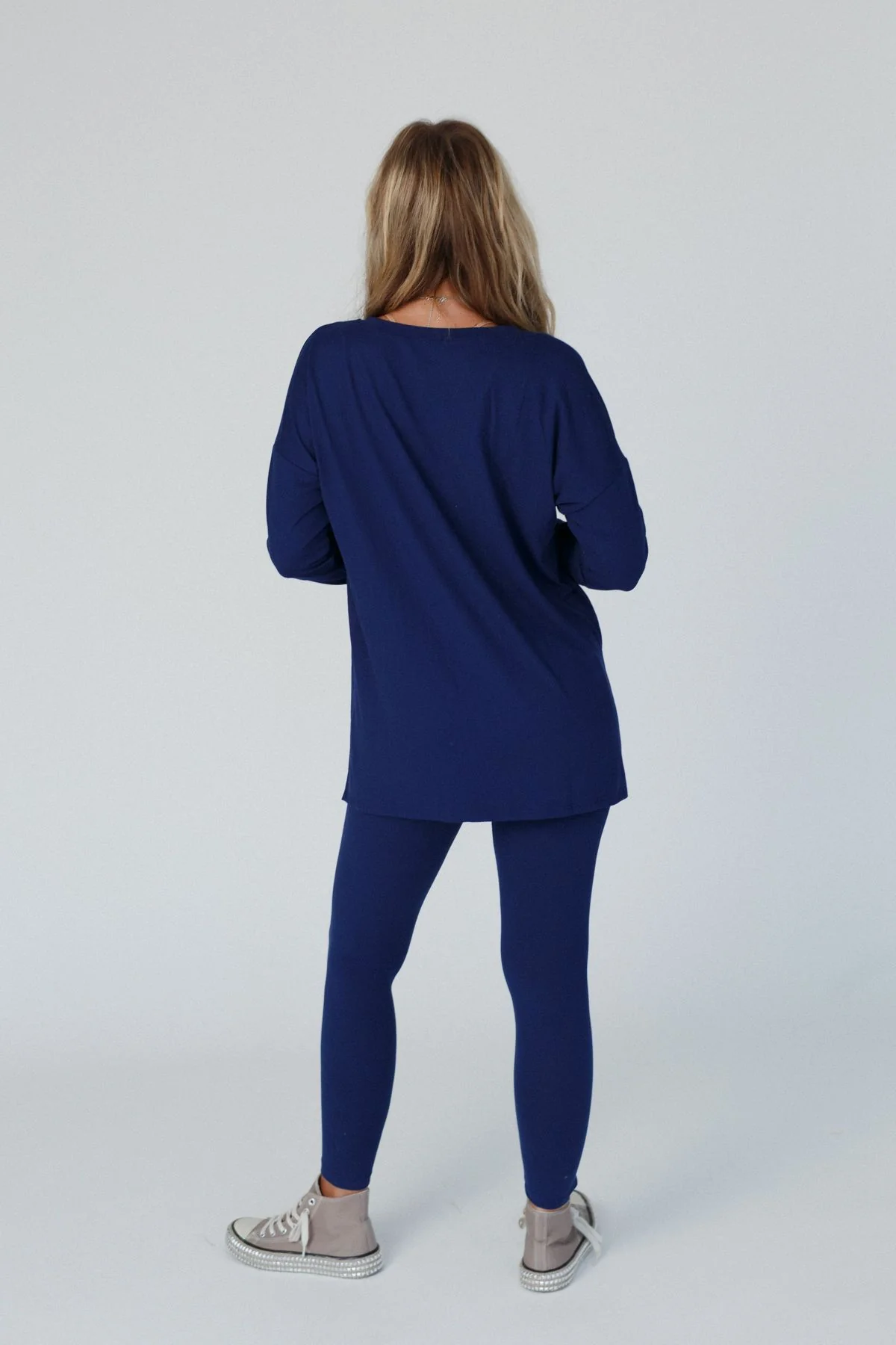 Take A Breath Legging + Tunic Set - Navy - Image 5