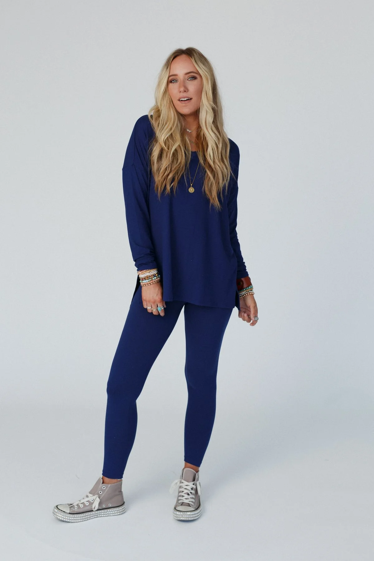 Take A Breath Legging + Tunic Set - Navy - Image 6