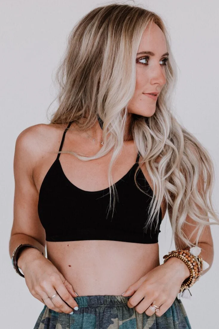 Tattoo Bralette - Black - Image 4