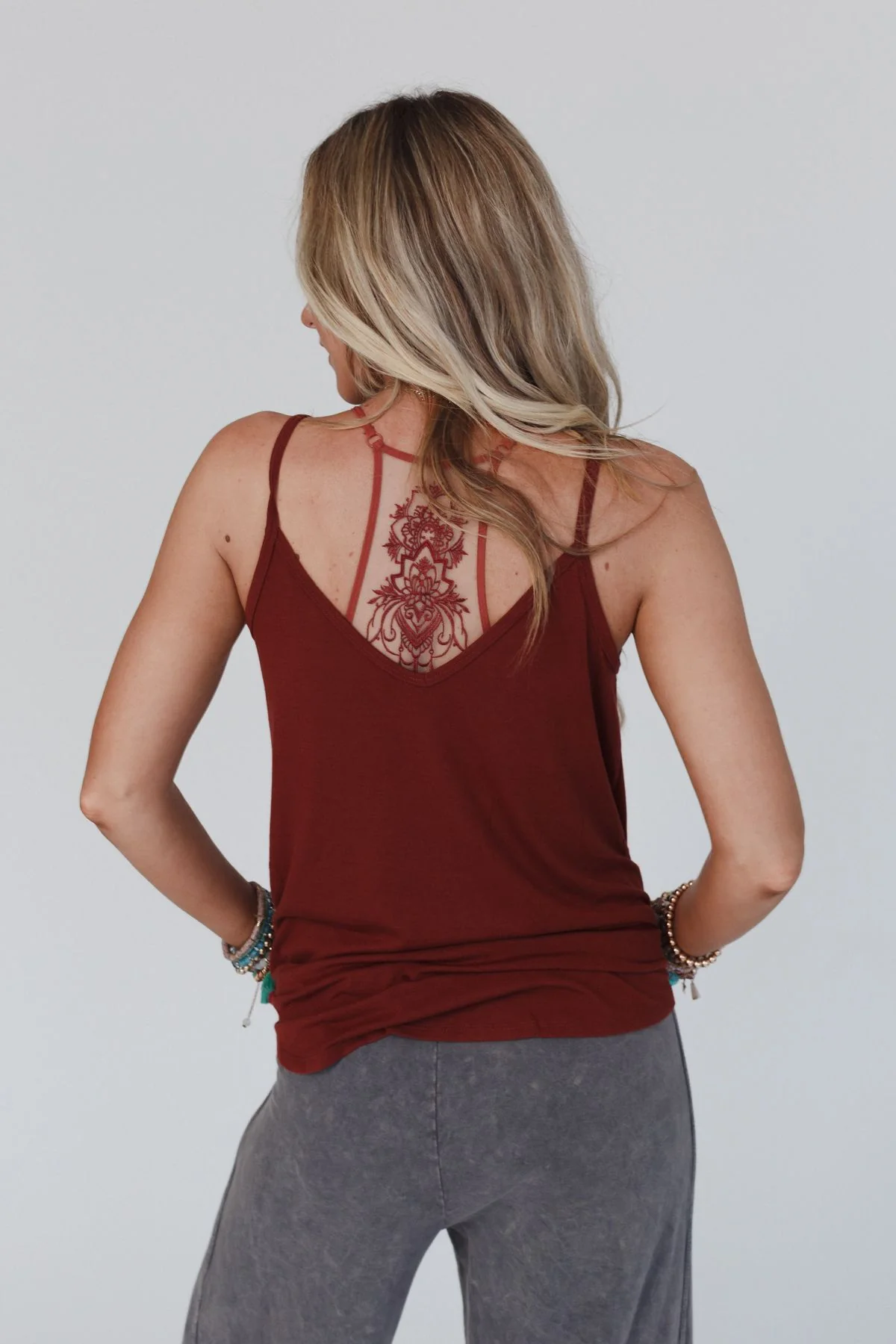 Tattoo Bralette - Rust - Image 6