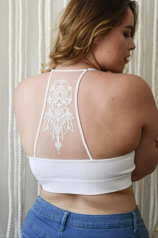 Tattoo Bralette - White - Image 4