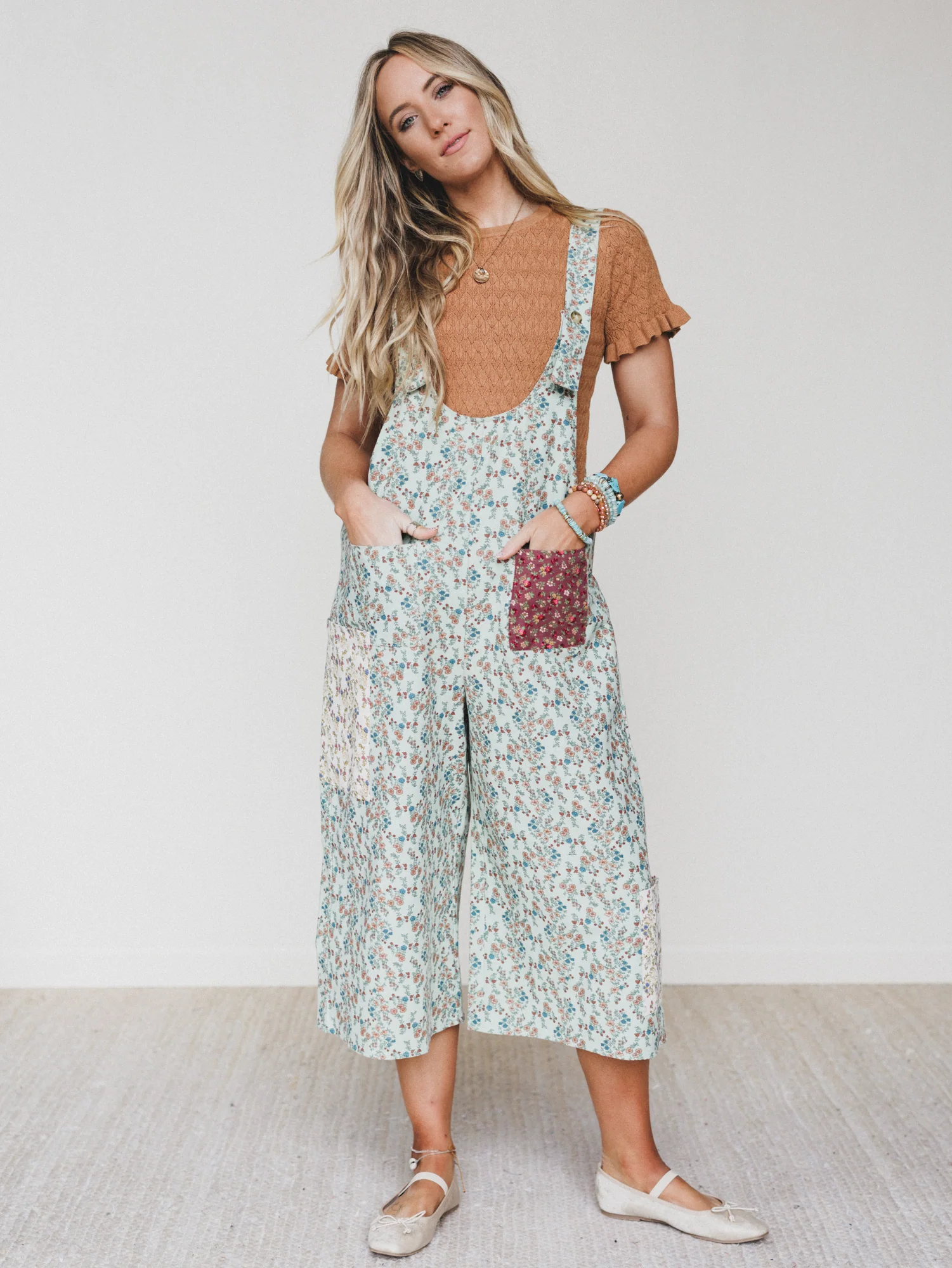 The Nest Bloomside Overalls - Sage - Image 5