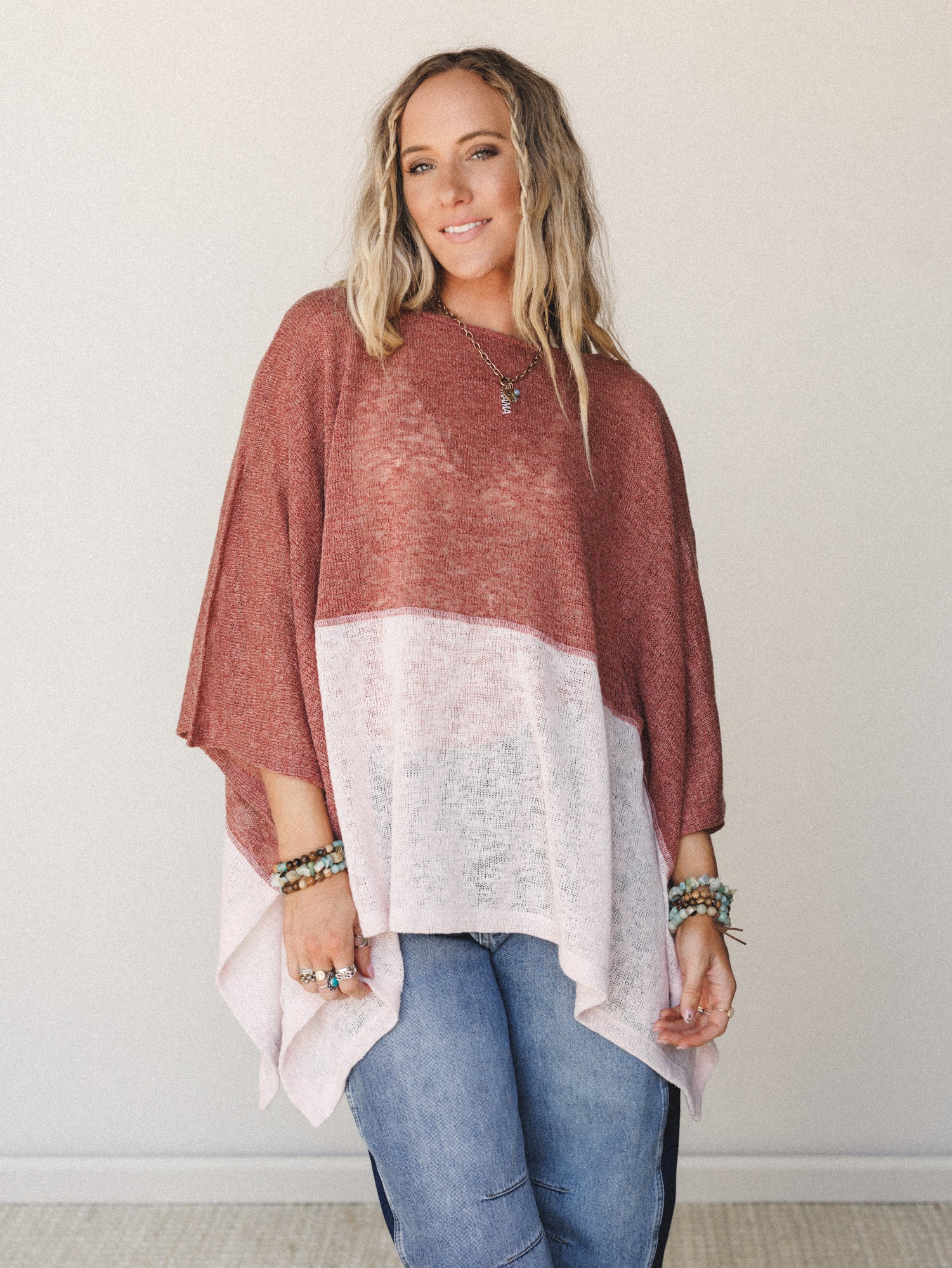 The Nest Bold Horizon Top - Rust Pink - Image 3