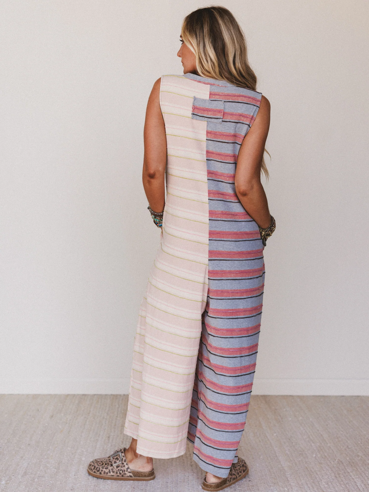 The Nest Cruise Lines Jumpsuit - Pink Gray - Image 5