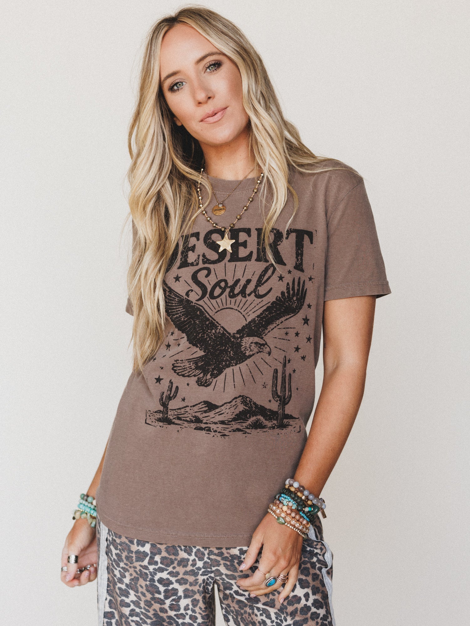 The Nest Desert Soul Graphic Tee - Espresso - Pre Order