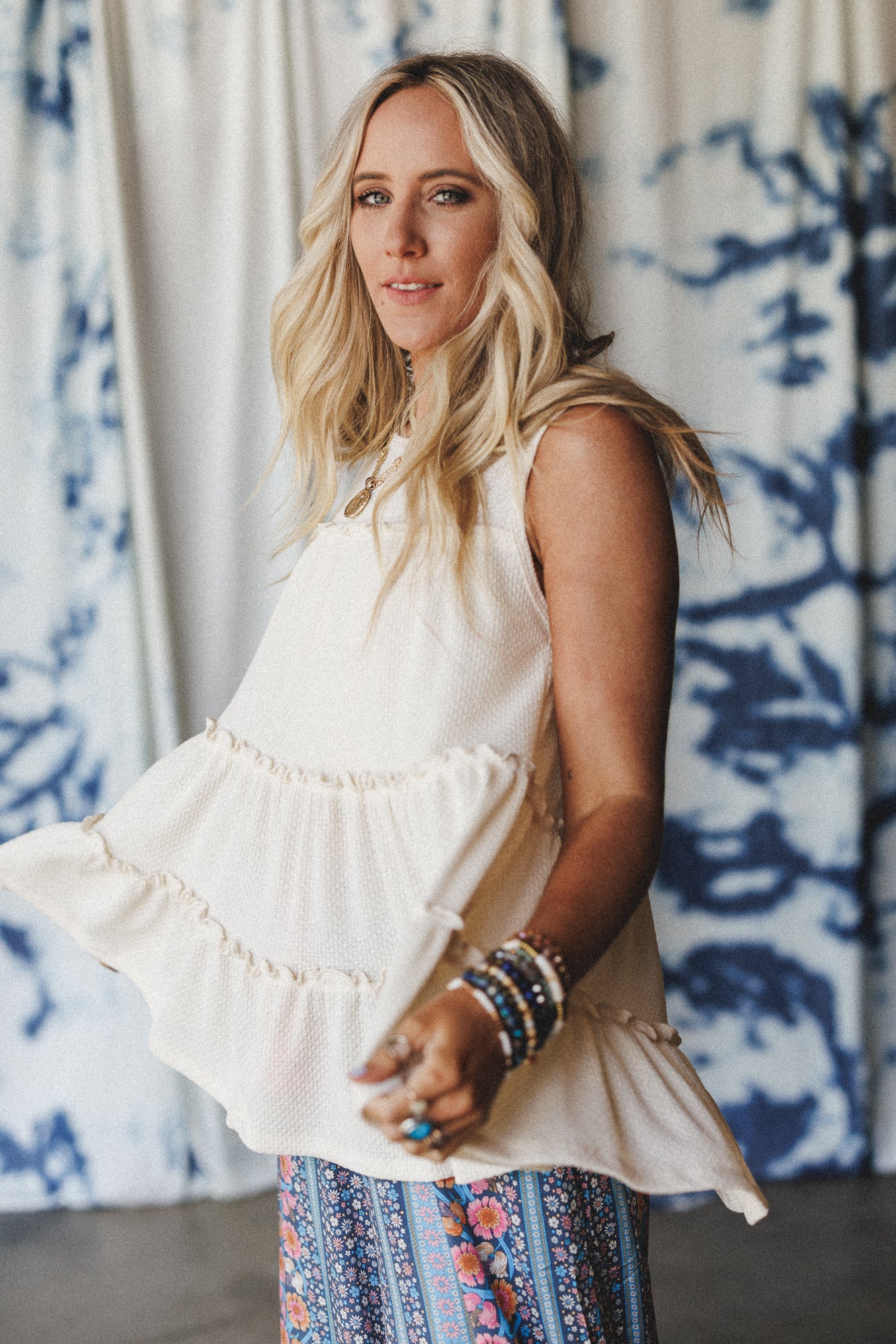 The Nest Dreamy Tiers Top - Cream - Image 2