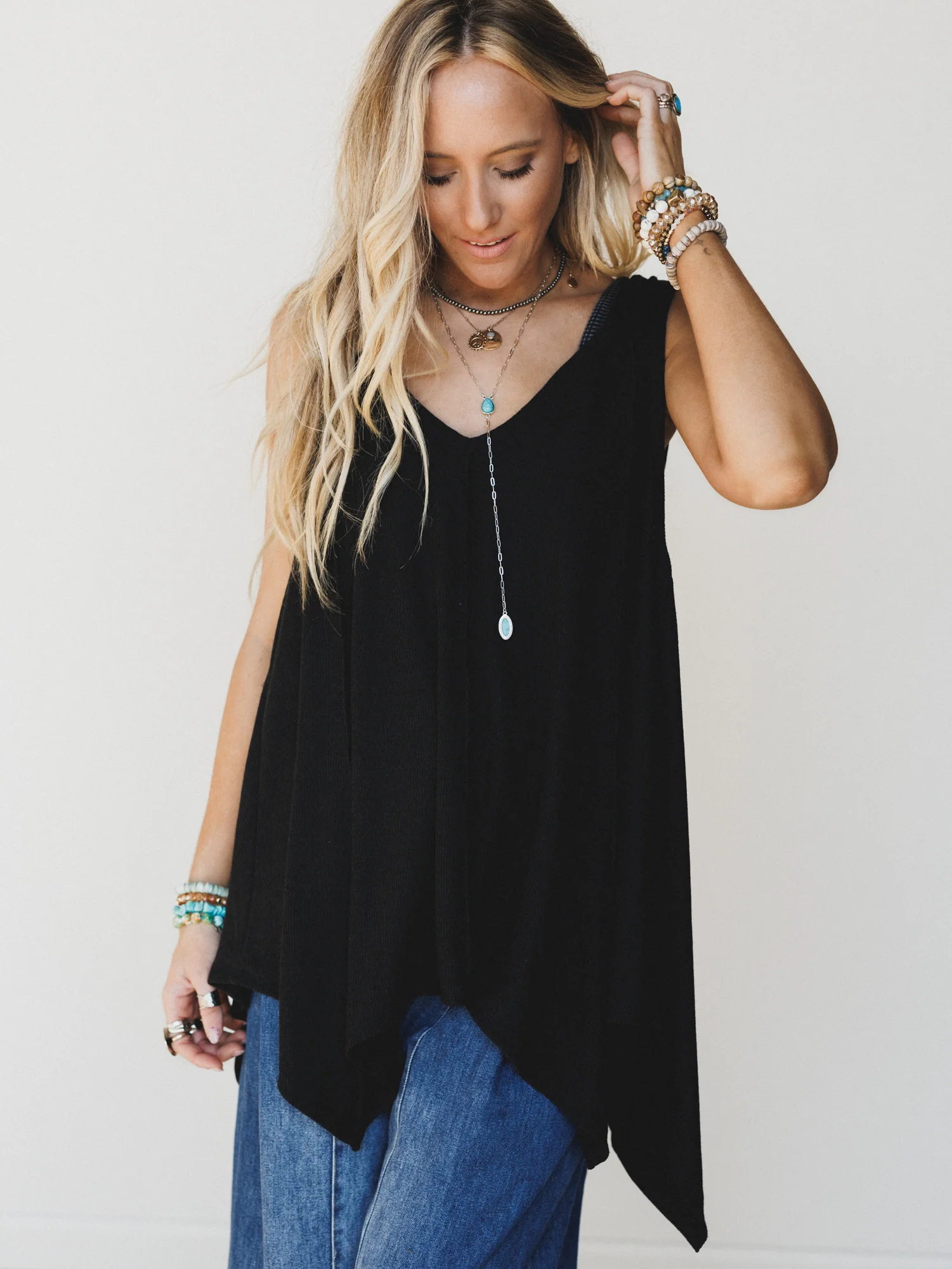 The Nest Drift Away Top - Black - Image 2