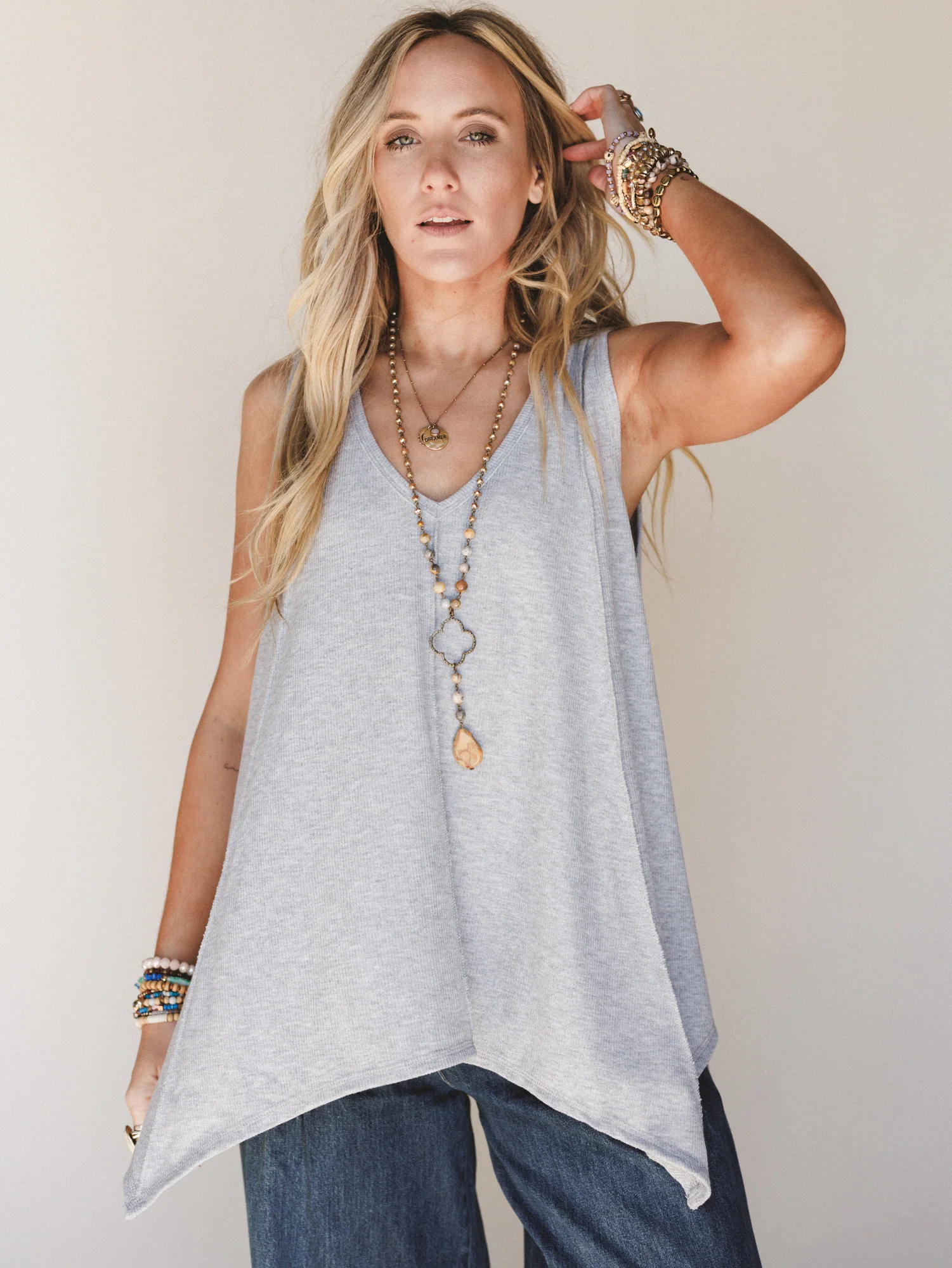 The Nest Drift Away Top - Heather Gray - Pre Order