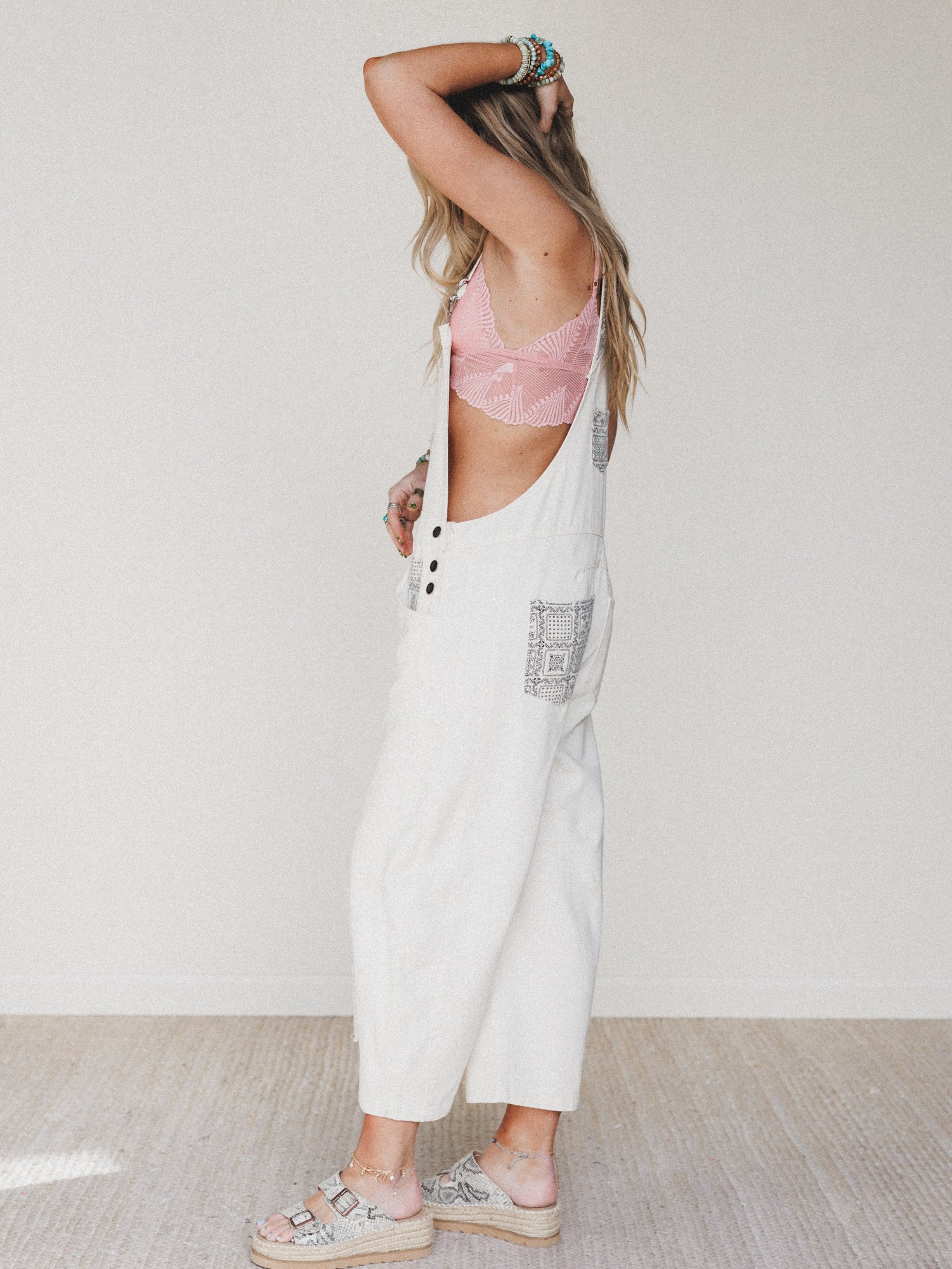 The Nest Easy Sunday Overalls - Ecru - Image 4