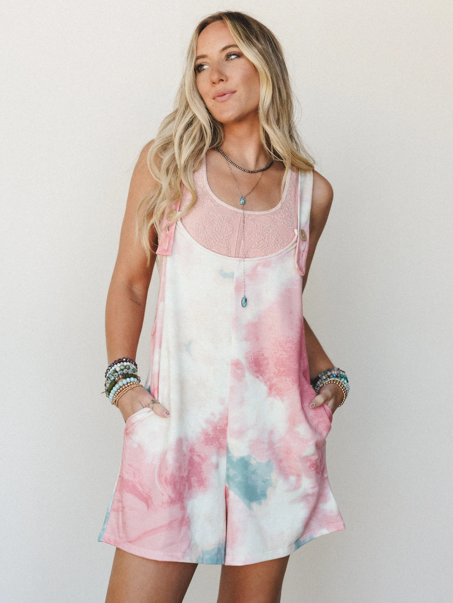 The Nest Eliza Tie Dye Romper - Tie Dye - Image 2