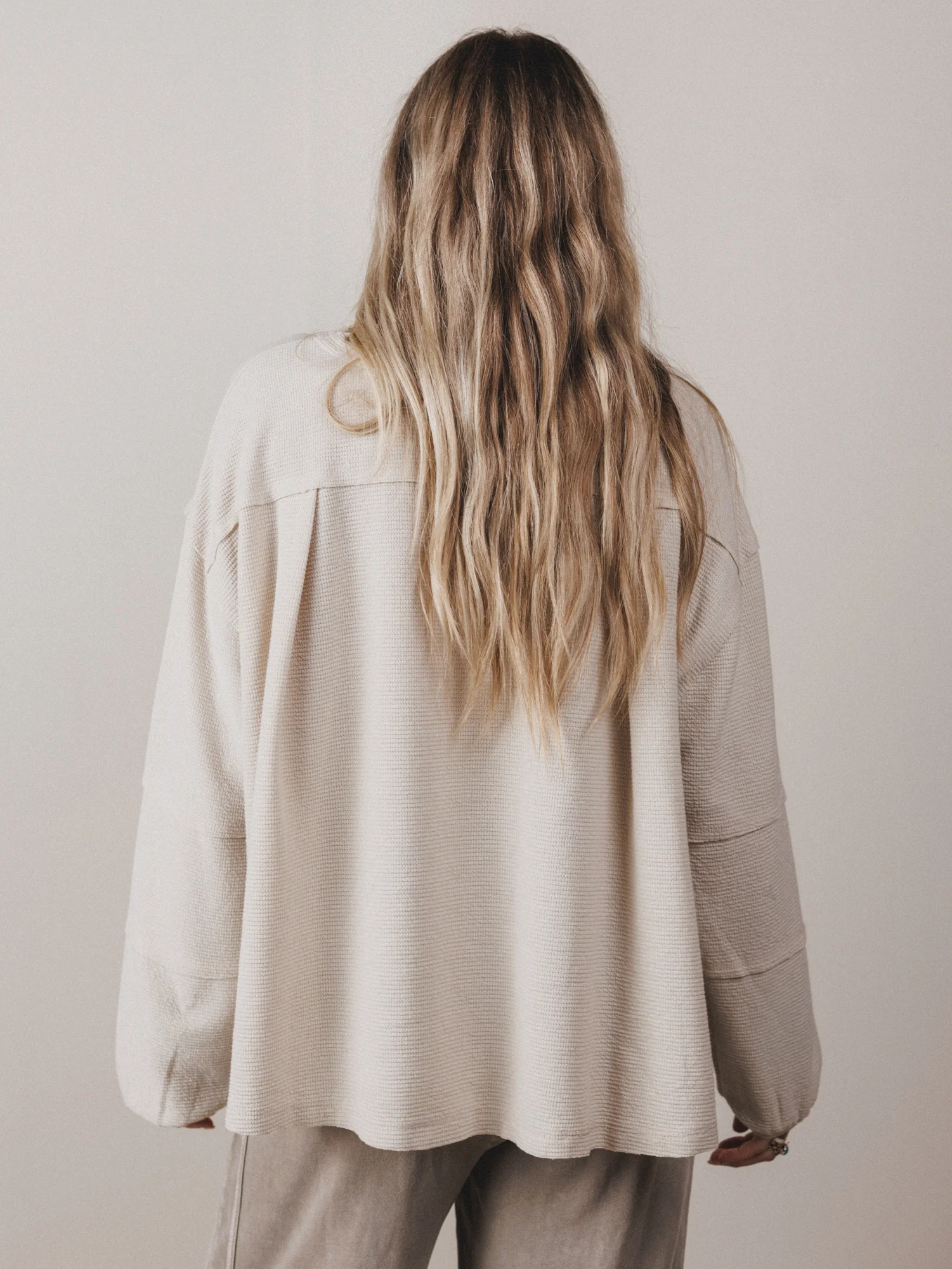 The Nest Essential Sweater Top - Sand - Image 5