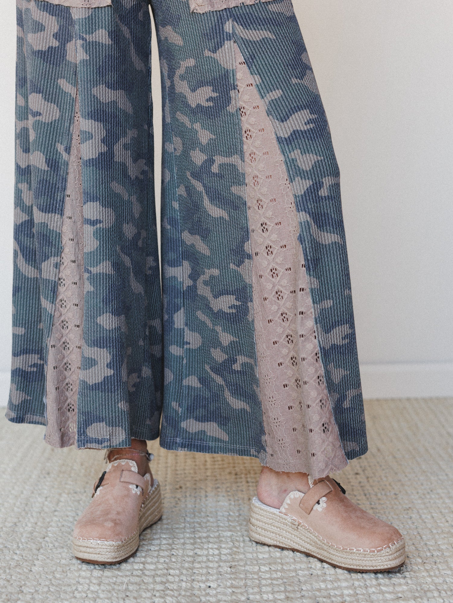 The Nest Let's Party Wide Leg Pants - Army - Image 5