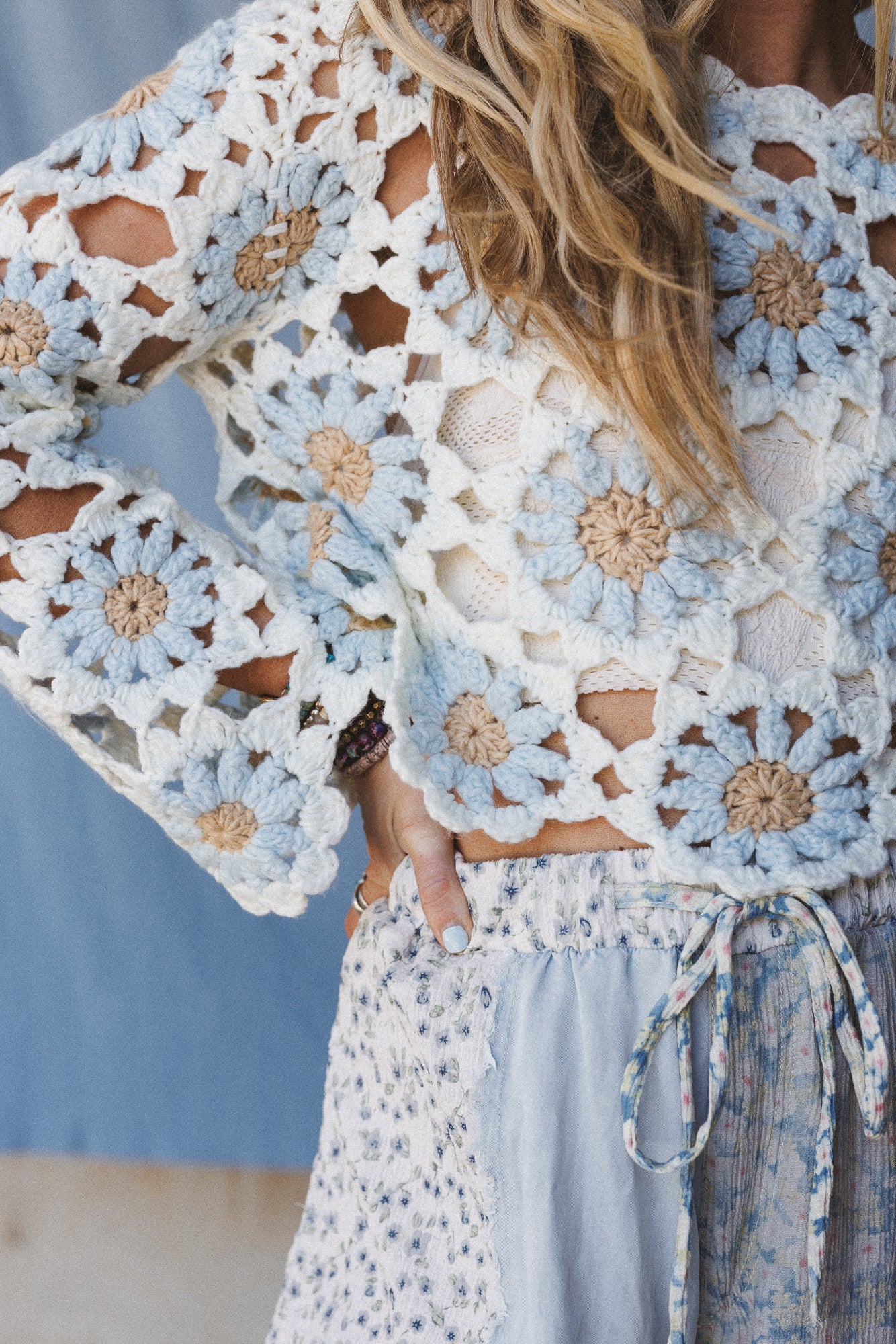 The Nest Free To Dream Crochet Top - Ivory - Pre Order - Image 2