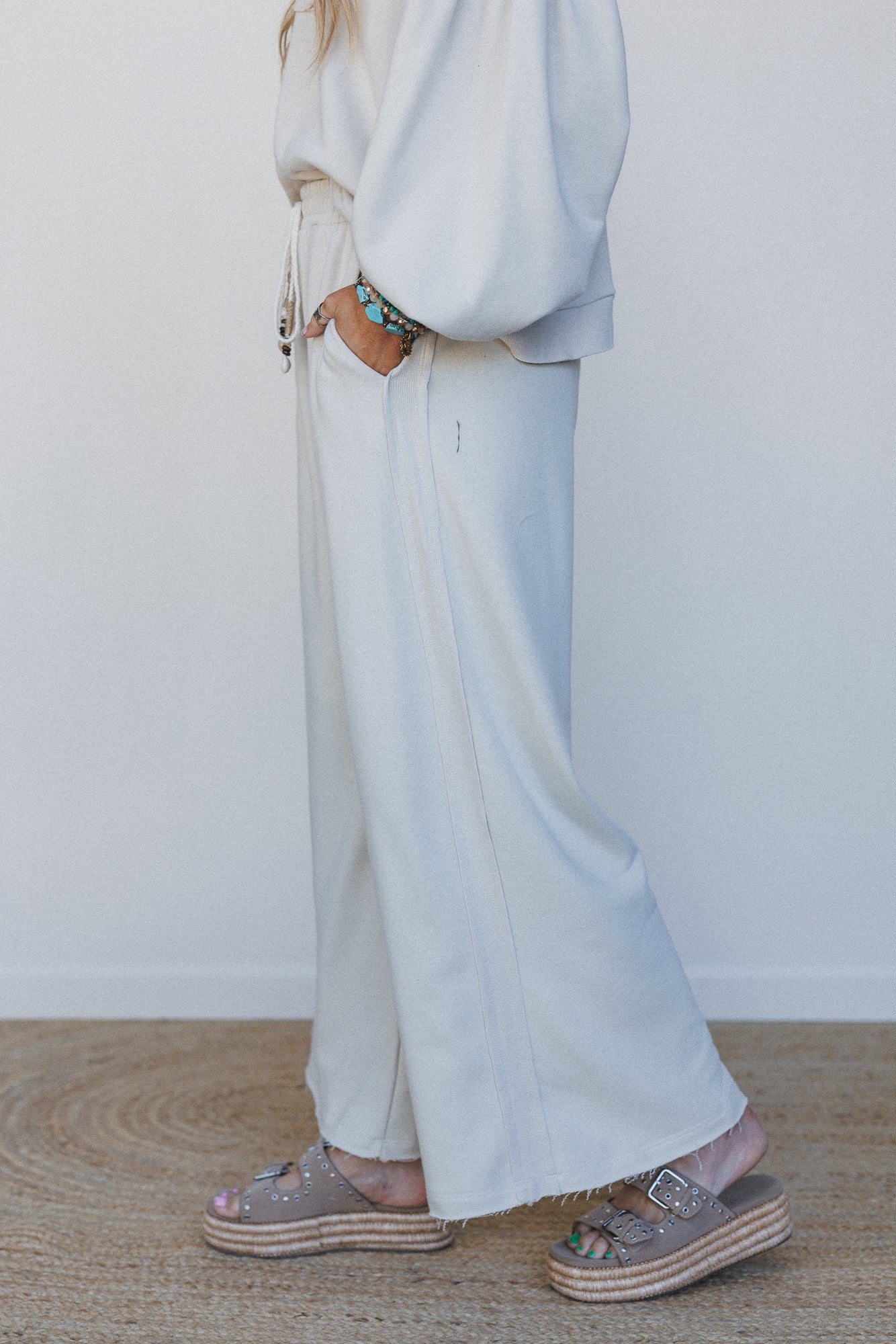 The Nest Laid Back Pants - Beige - Image 3