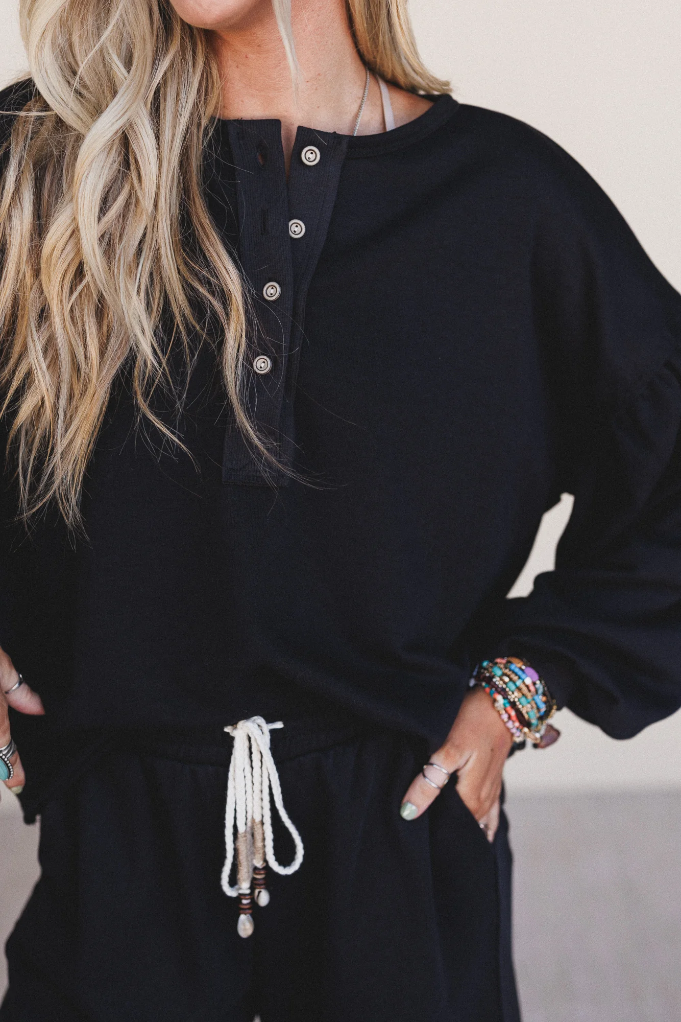 The Nest Laid Back Top - Black - Image 3