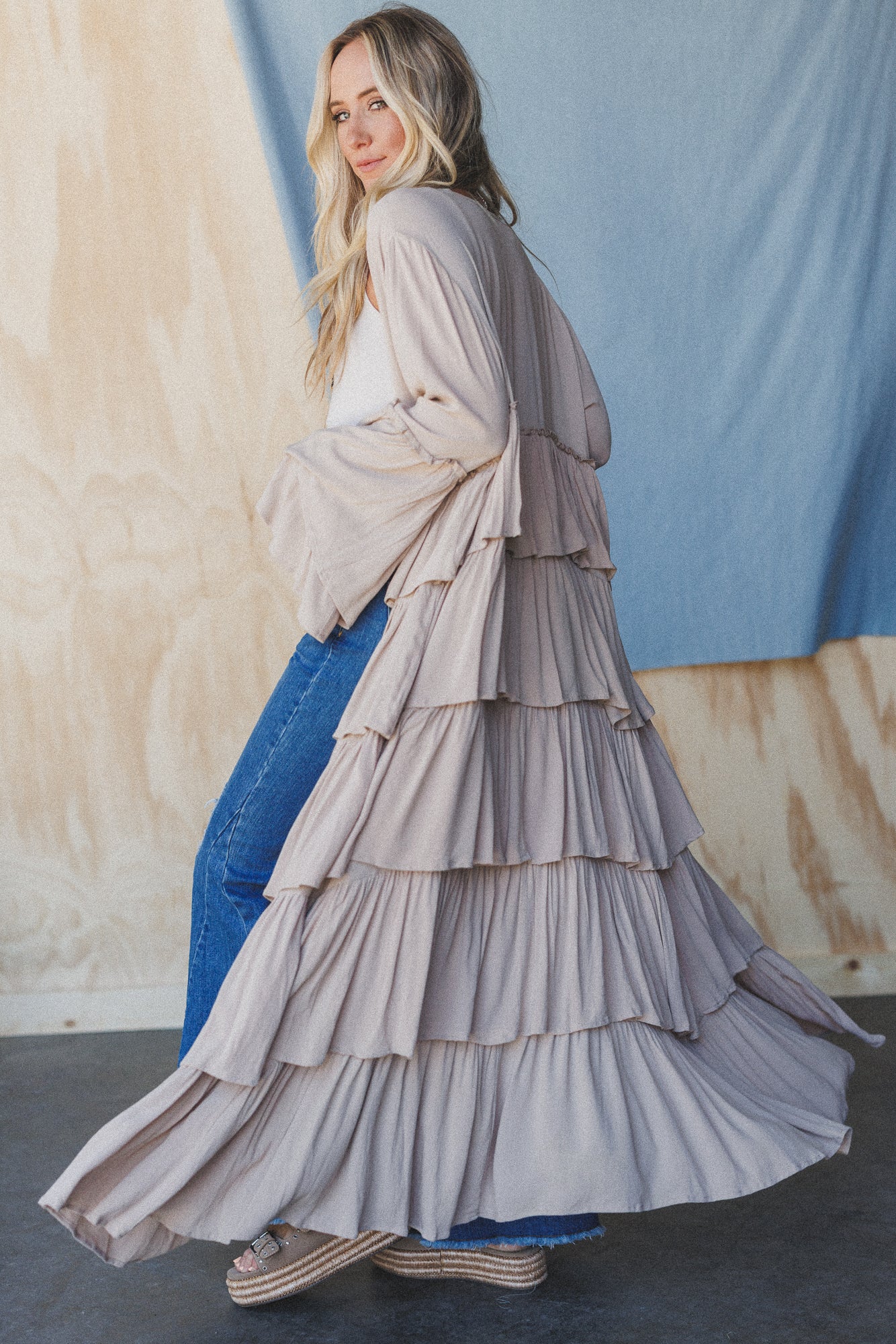 The Nest Layers Of Love Duster Kimono - Oat - Image 6