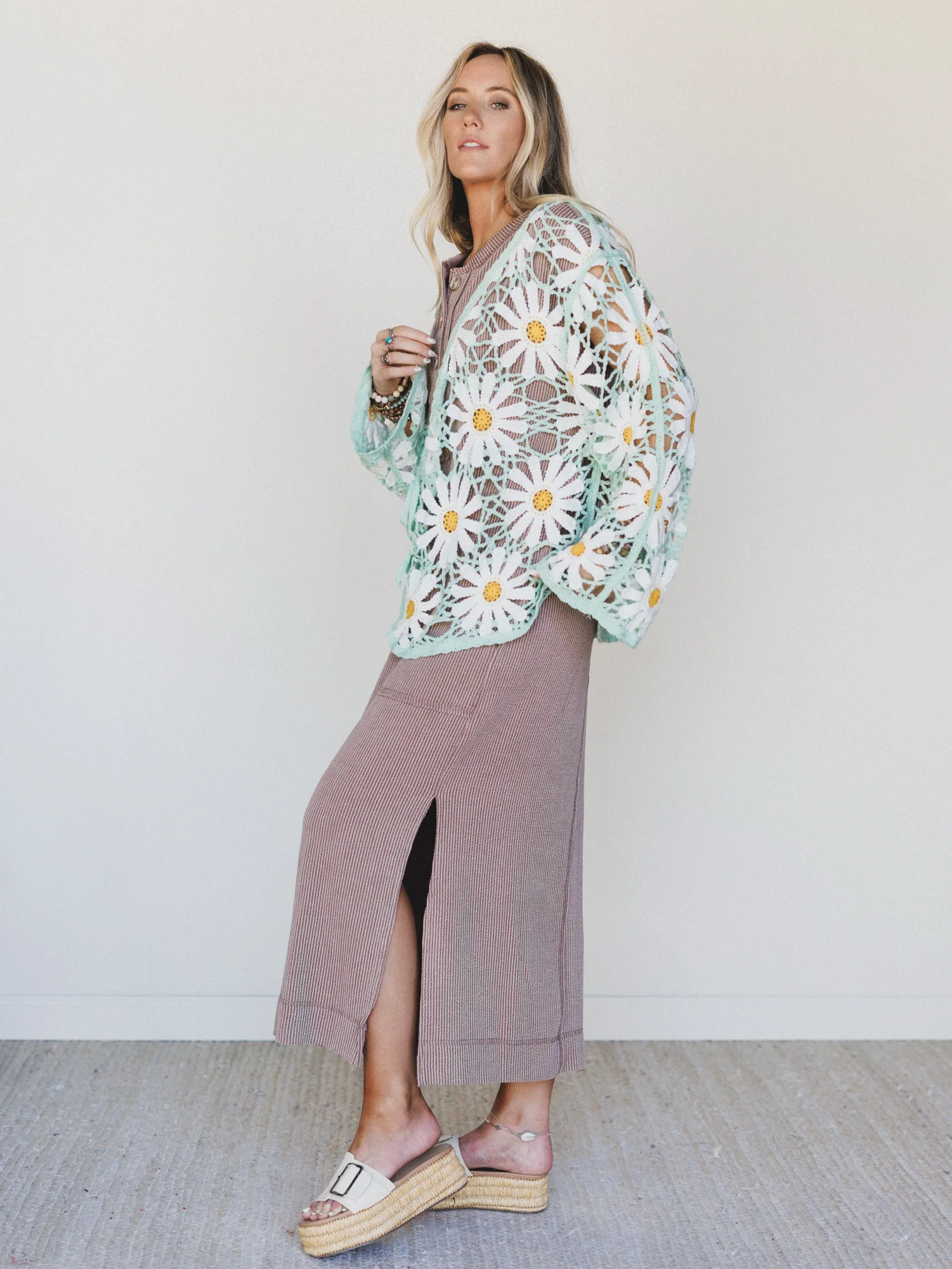 The Nest Madeline Textured Maxi Dress - Acorn - Image 5