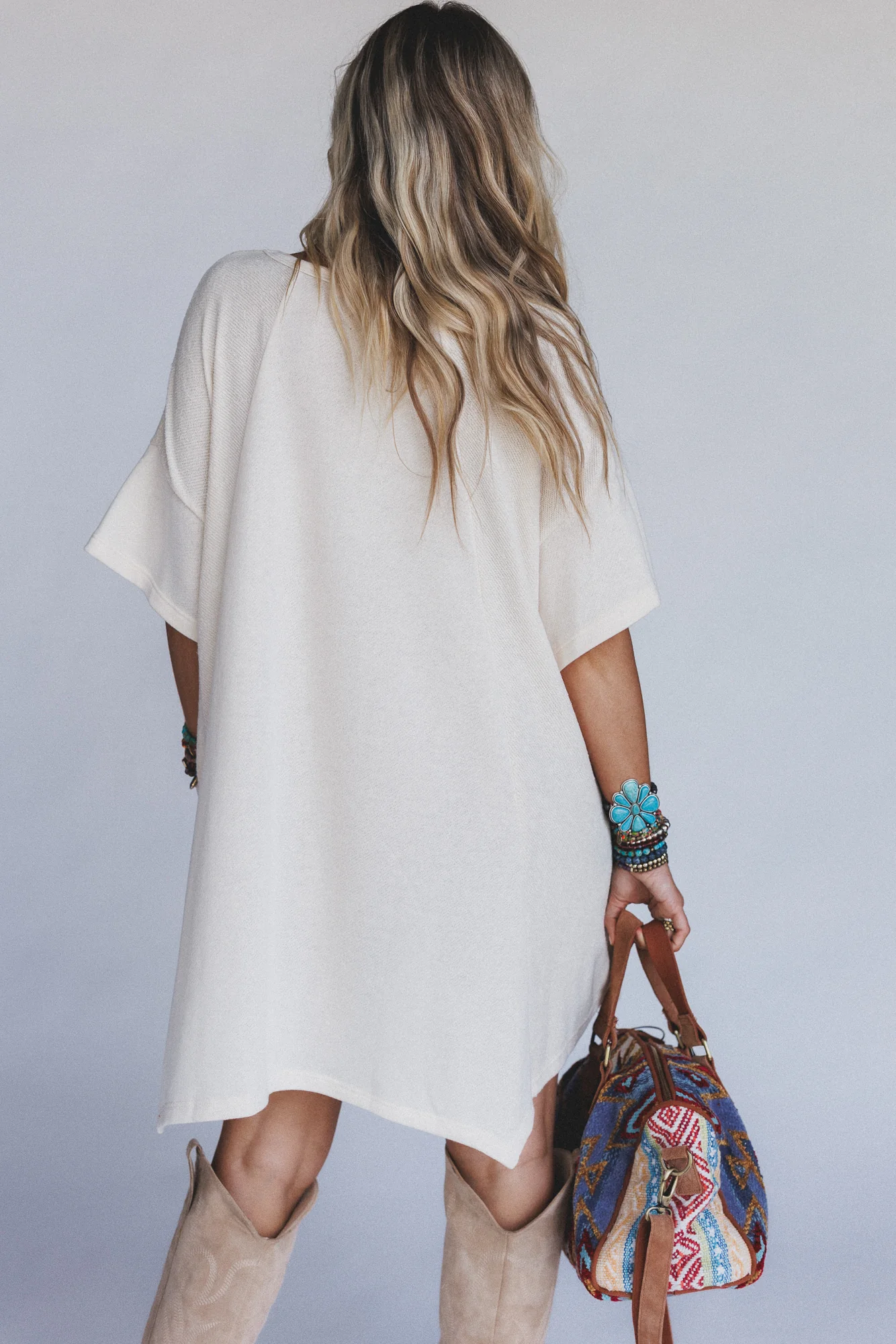 The Nest Meadowlight Tunic Dress - Cream - Image 7