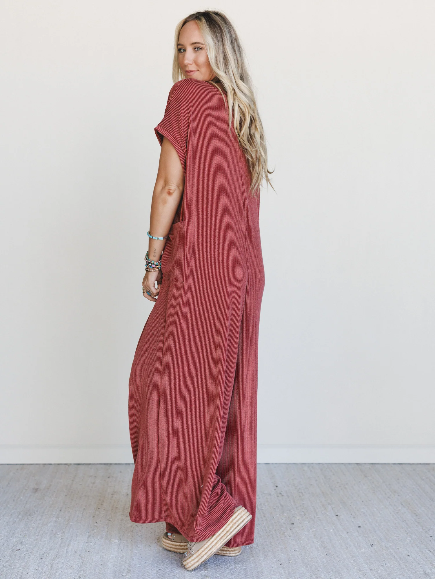 The Nest Moon Glow Jumpsuit - Rust - Image 3